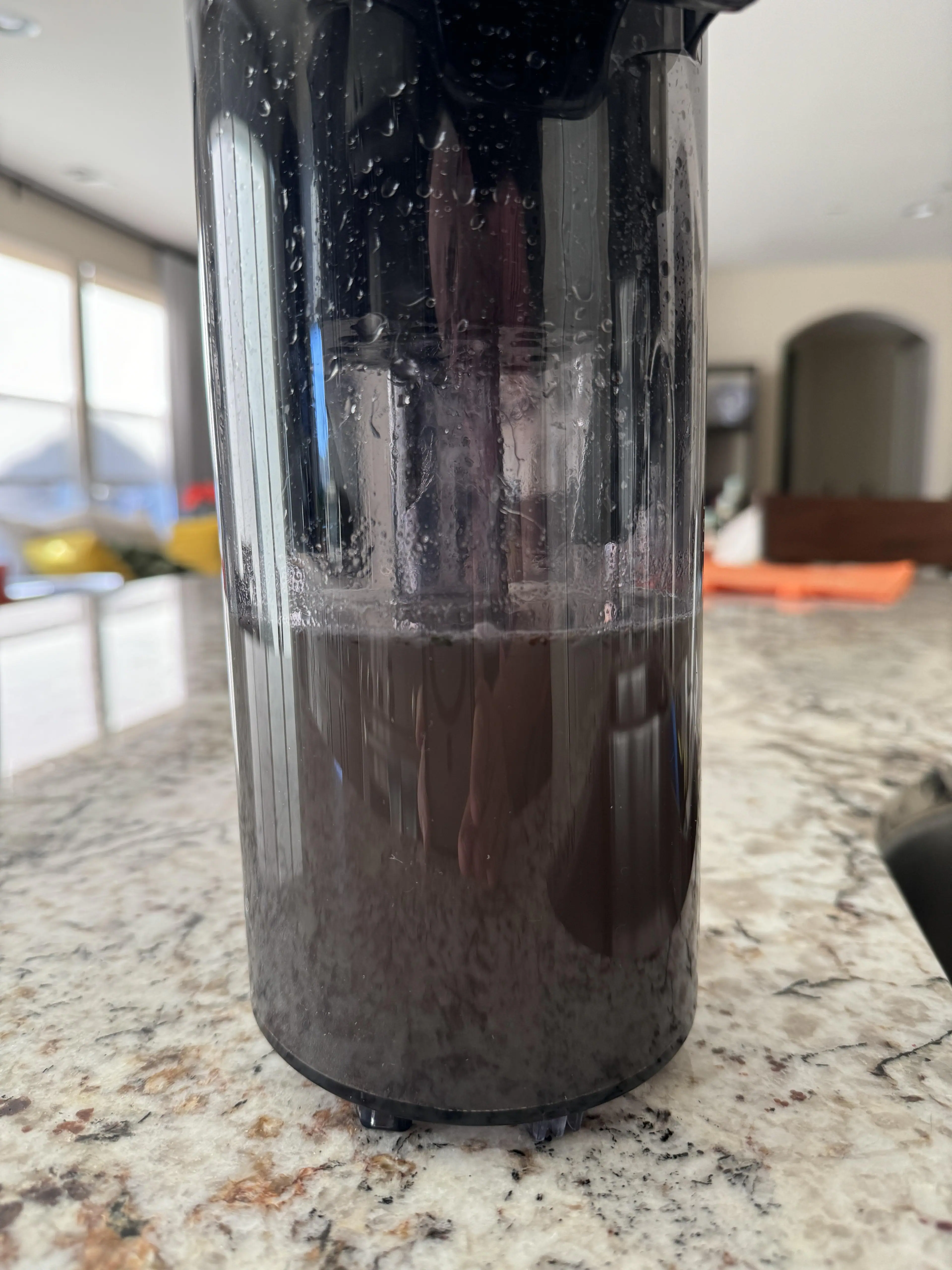 The amount of dirt this thing can bring up from pretty clean floors, or at least what looks like clean floors., click to load a larger version