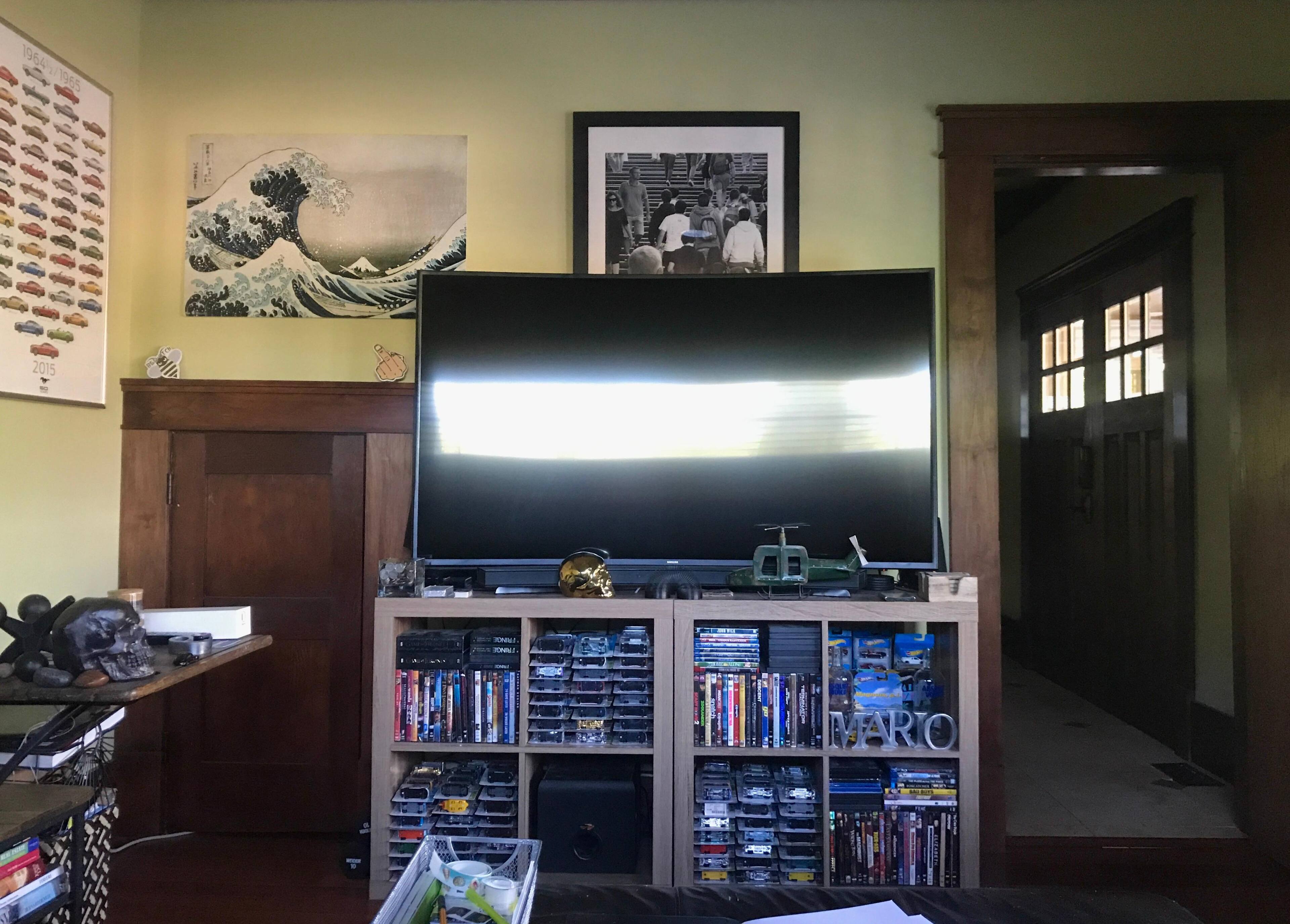 65" 4K Curved TV, click to load a larger version