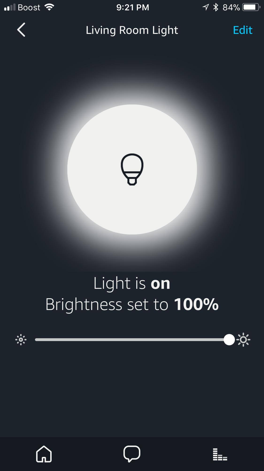 Alexa app interface, click to load a larger version