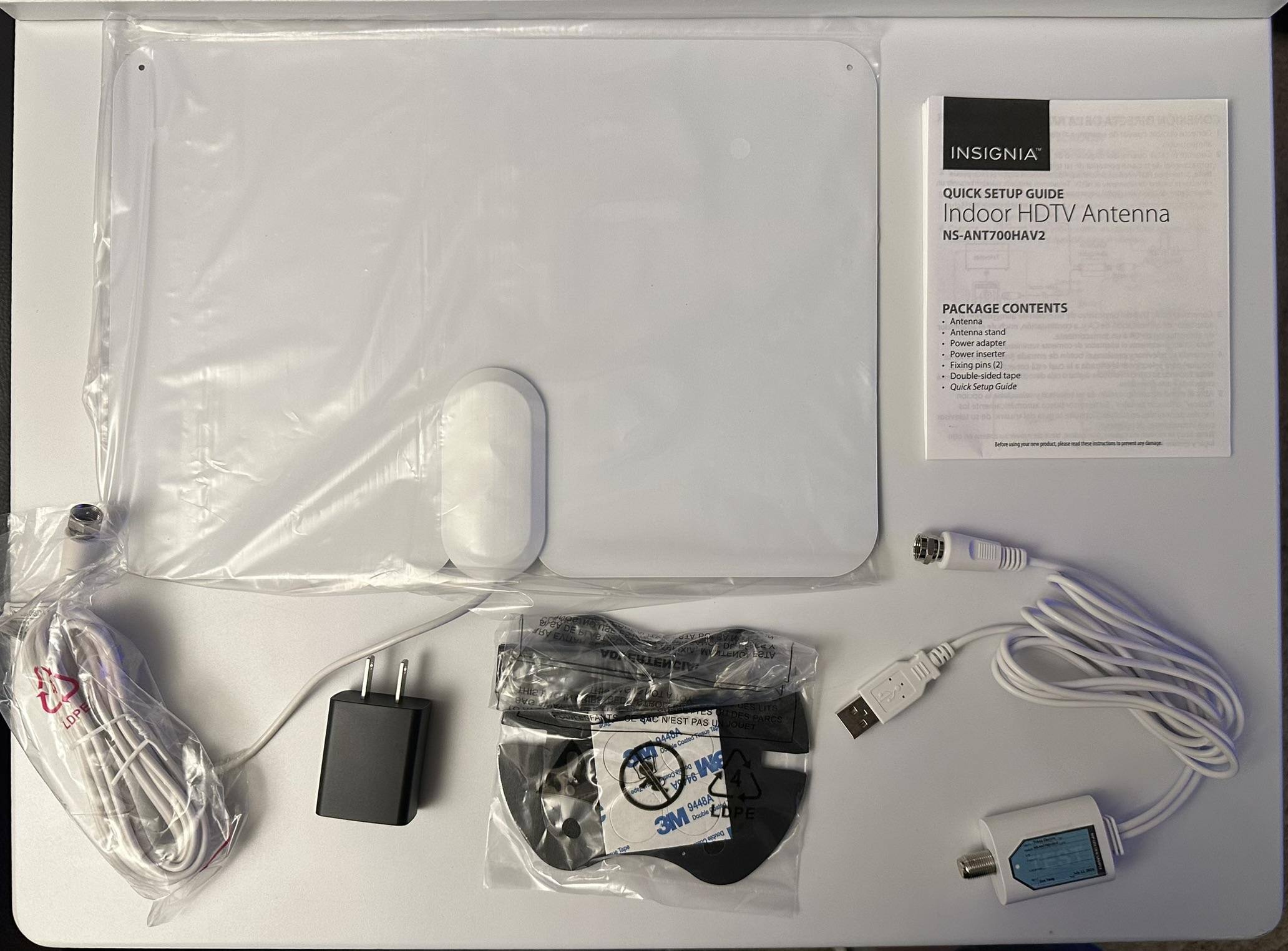 Contents of package, click to load a larger version