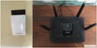 Linksys AC2200 Router Connected To Internet And Mesh Extender In Kitchen Outlet, click to load a larger version
