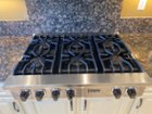 Viking VGRT5364GSS 36 Pro-Style Gas Rangetop with 4 VSH Pro Sealed  Burners, VariSimmers, 12 Griddle, SureSp…