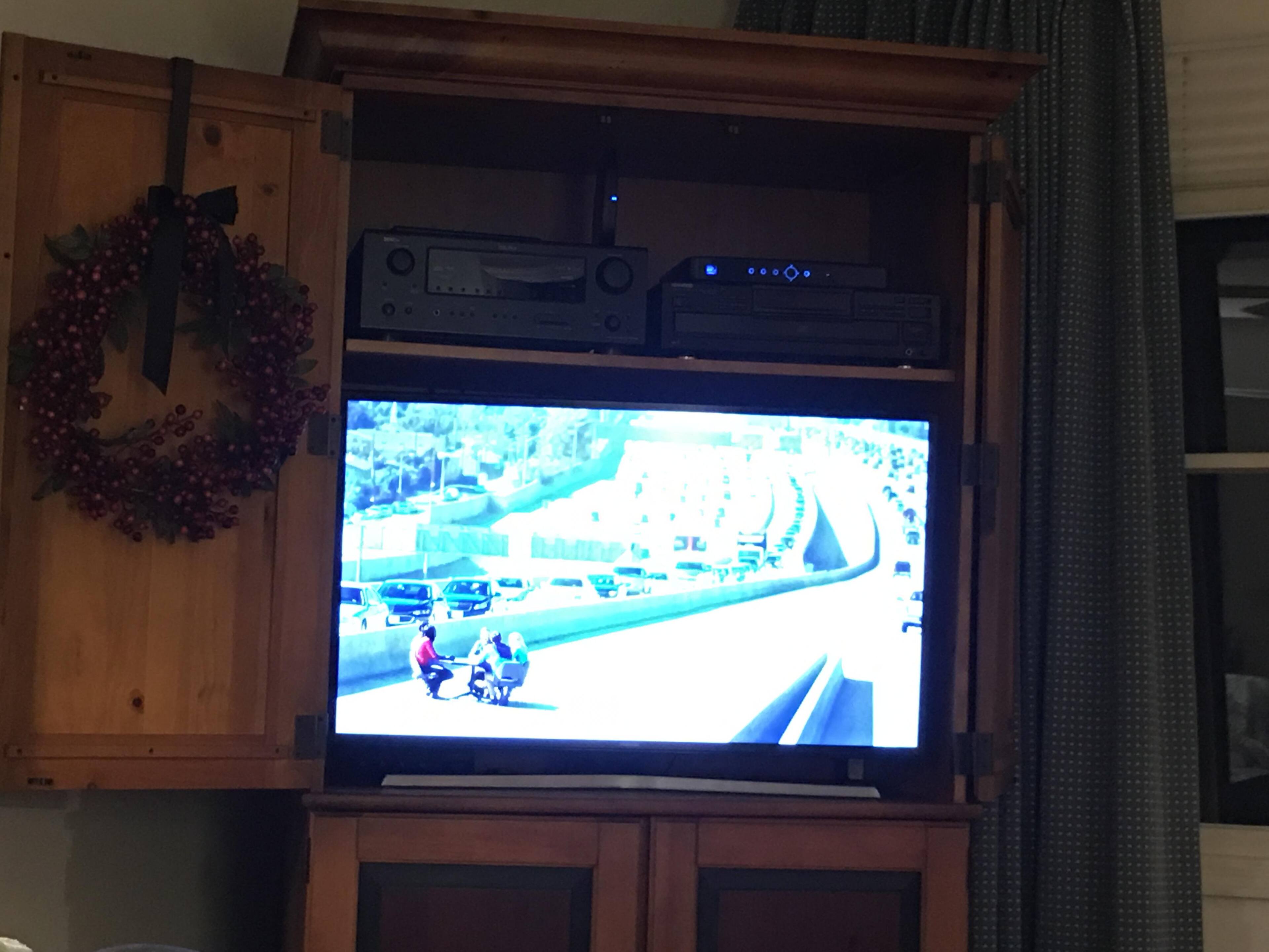 Installed in an entertainment cabinet., click to load a larger version