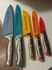 Cuisinart Classic Colorcore Riveted 10pc Stainless Steel Knife Set With  Blade Guards Silver/rainbow - C77cr-10p : Target