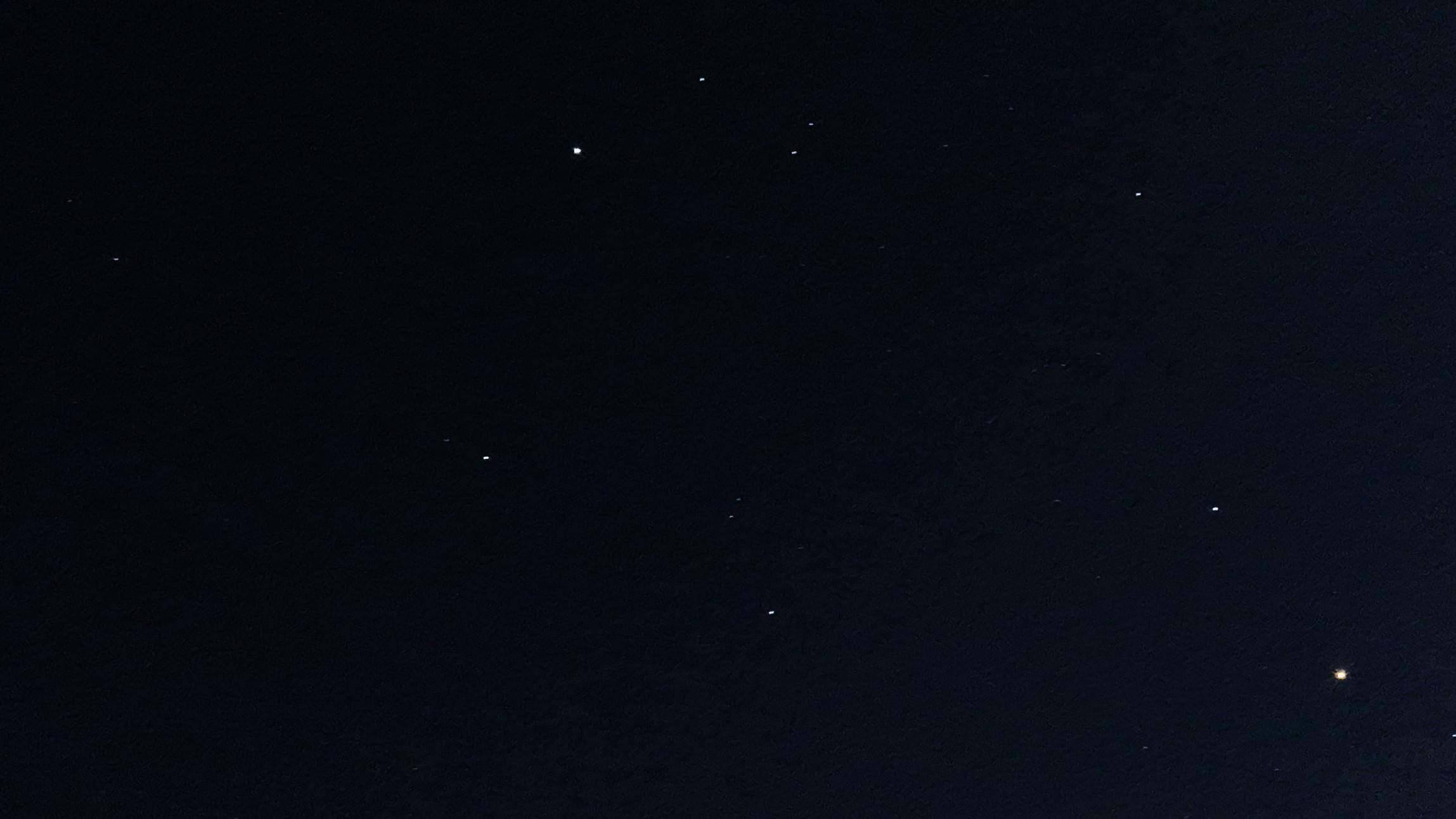 Auriga constellation, Mars is the bright object near the bottom right., click to load a larger version