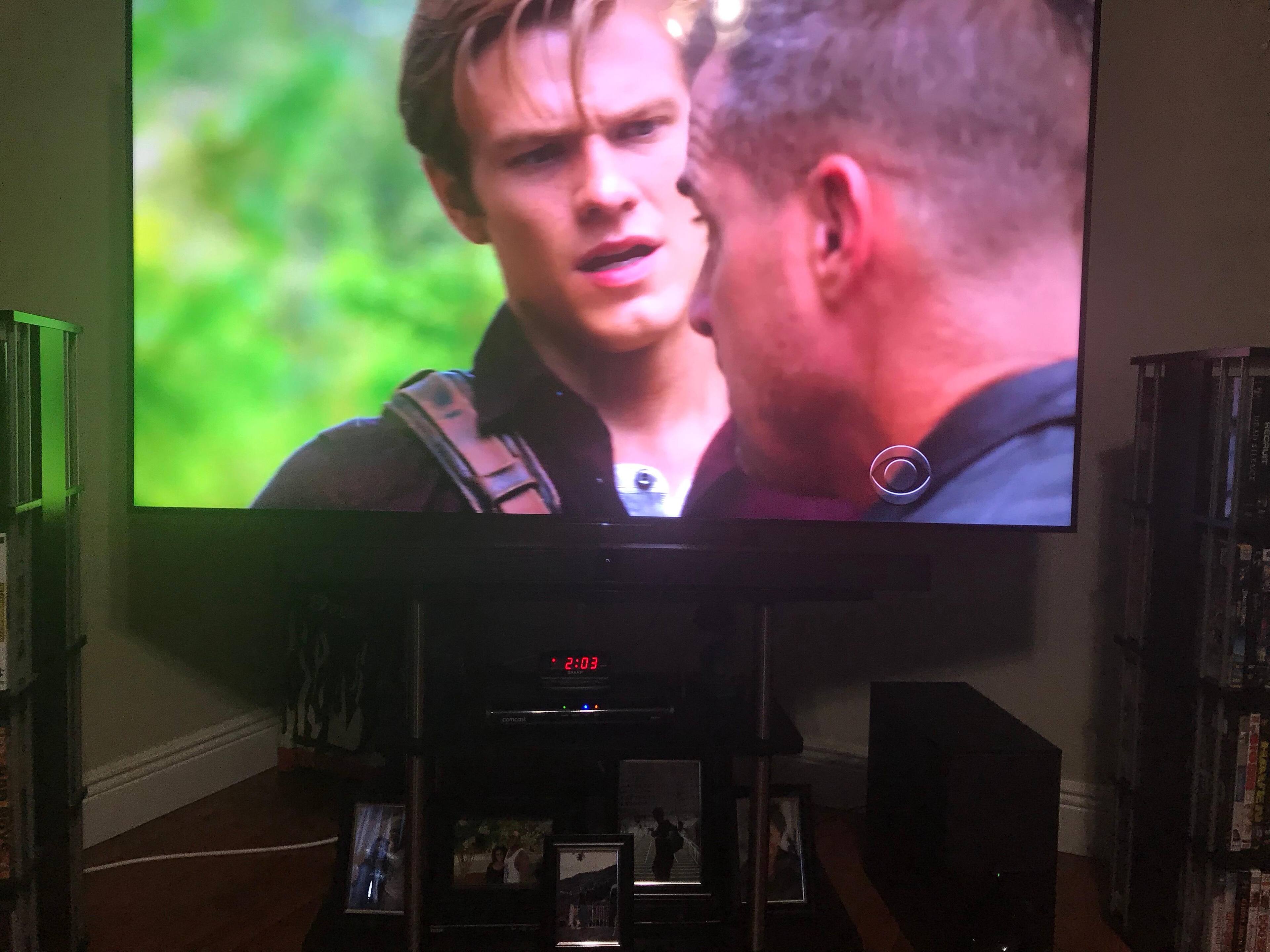 Subwoofer is placed on the floor, click to load a larger version