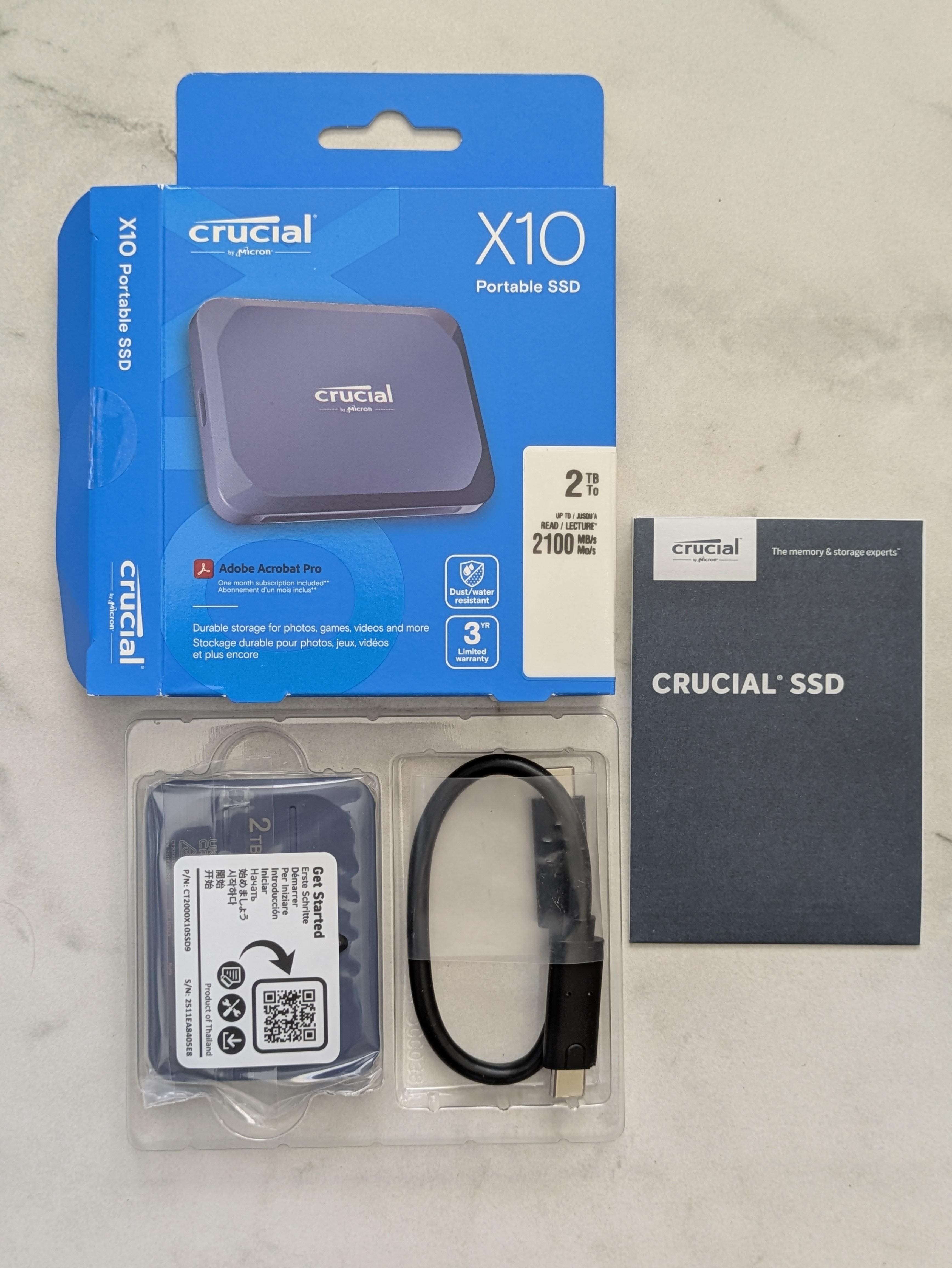 Crucial X10 2TB External USB C SSD Blue CT2000X10SSD9 - Best Buy