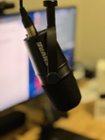There are handscrews on each side so you can tighten the mic into whatever rotation you want., click to load a larger version