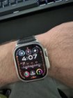 Apple Watch Ultra 2 (GPS + Cellular) 49mm Titanium Case with Green/Gray  Trail Loop M/L Titanium MRF43LL/A - Best Buy