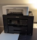 The WF-7840 absolutely dwarfs your typical household all-in-one printer., click to load a larger version