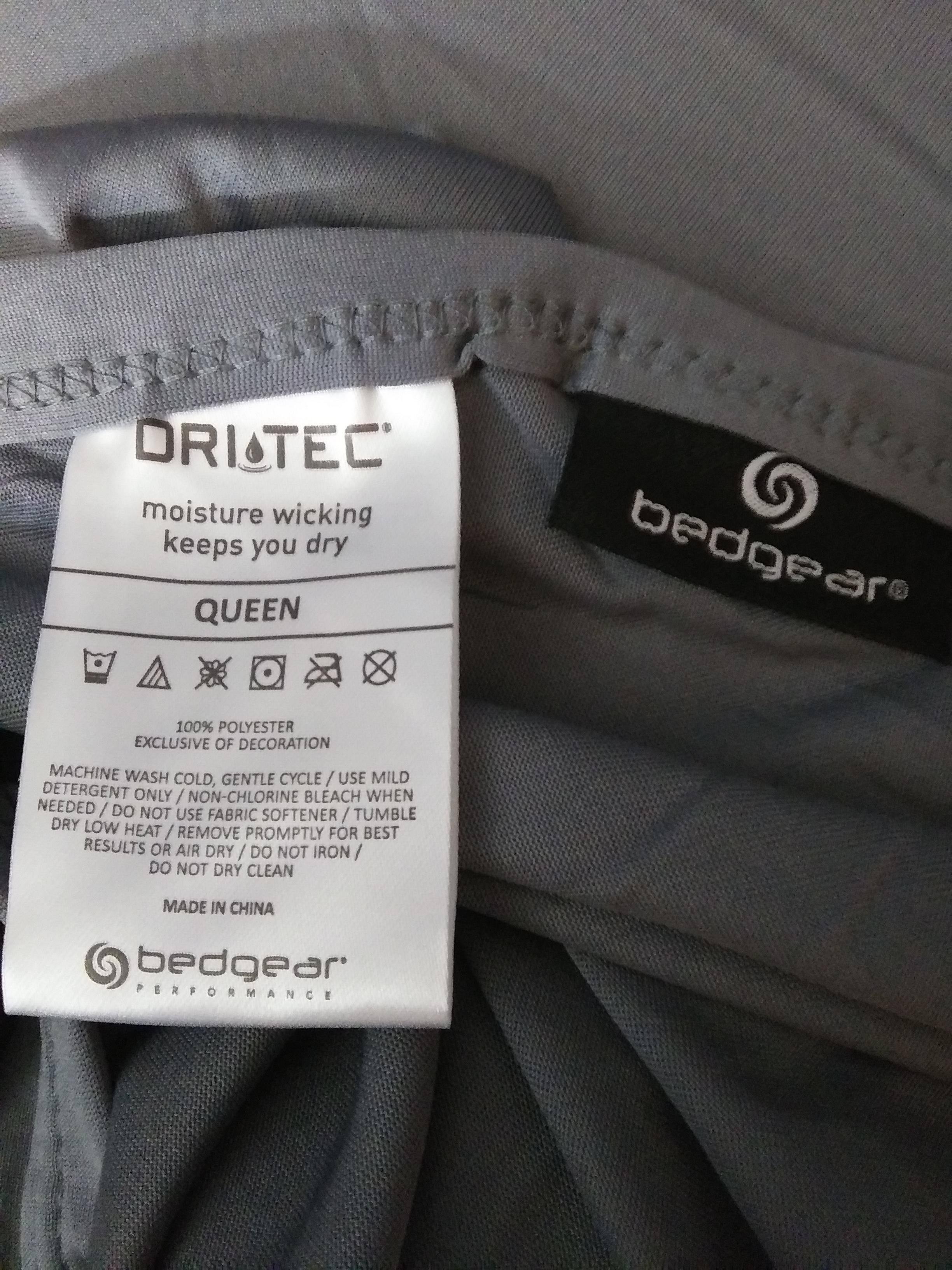 Instructions for Washing Dri Tec Sheets, click to load a larger version