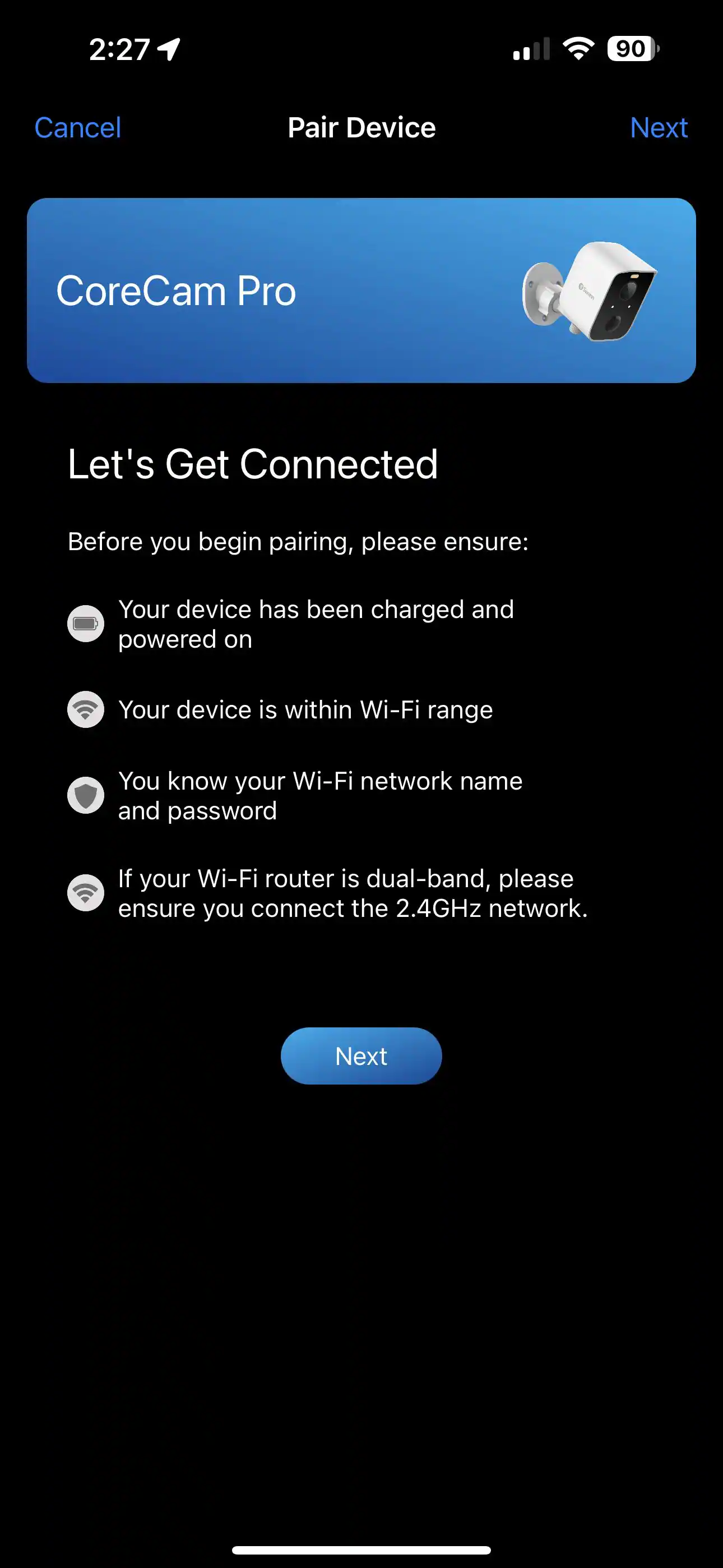 Setup process was thorough, click to load a larger version