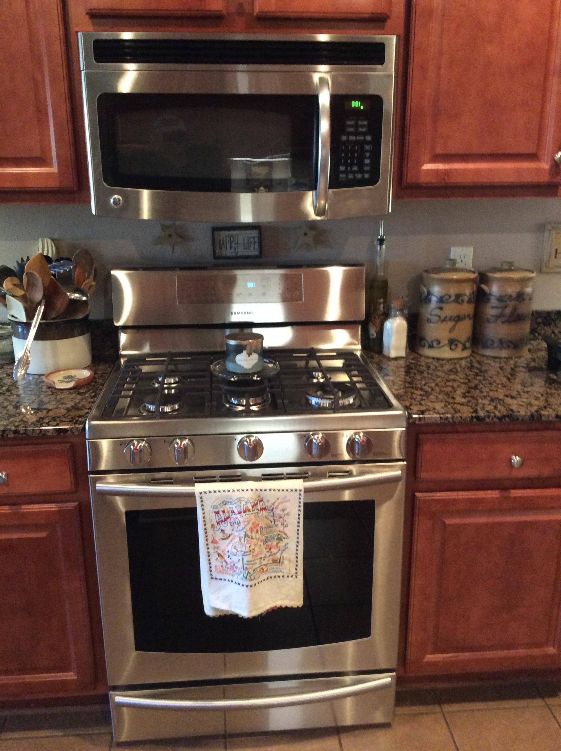 Our range all set up, click to load a larger version