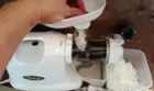 juicing coconut with omega 8004 to get coconut cream, click to load a larger version