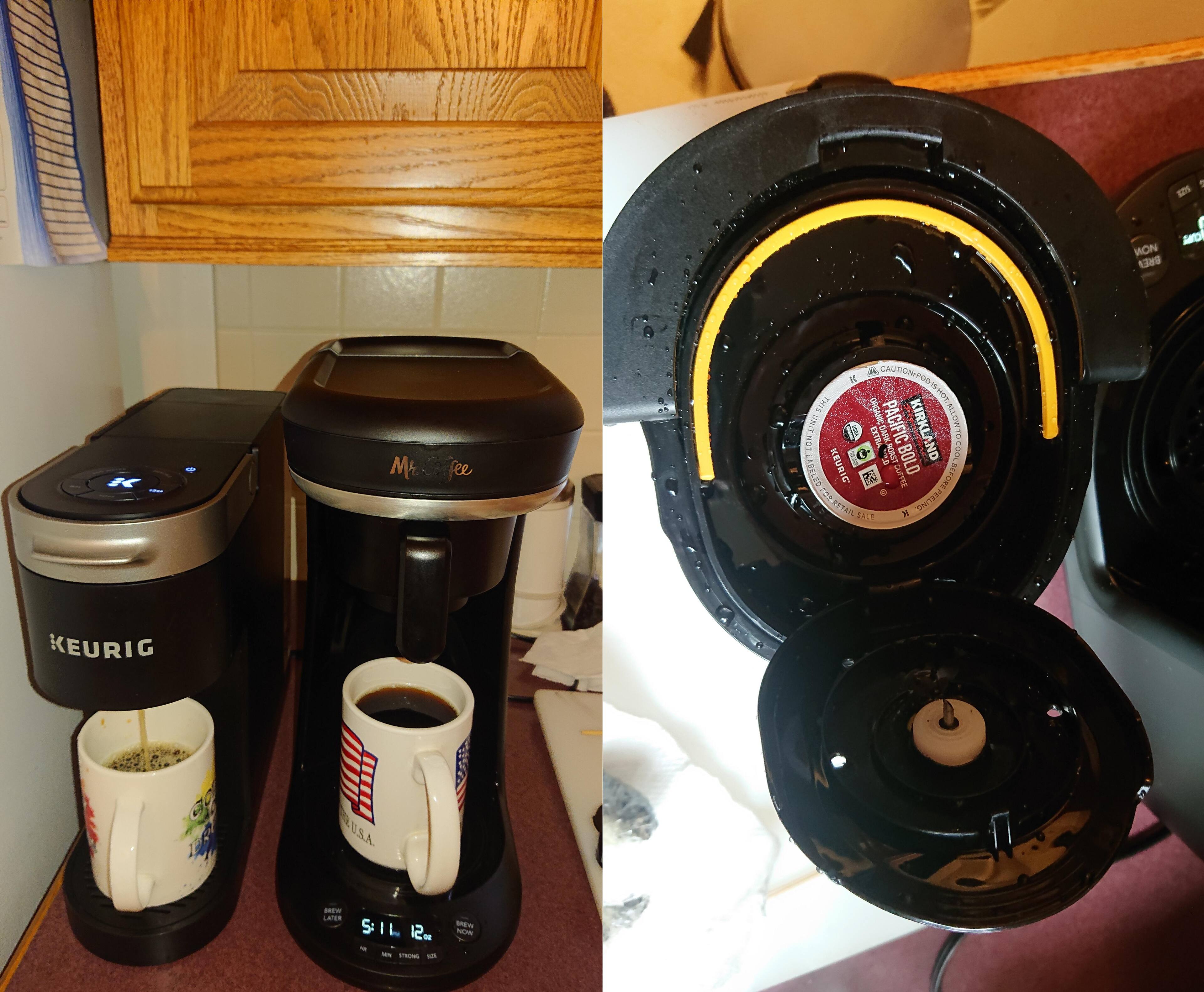 Brewing K-cups, click to load a larger version