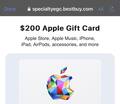  Apple Gift Card - App Store, iTunes, iPhone, iPad, AirPods,  MacBook, accessories and more (Email Delivery): Gift Cards