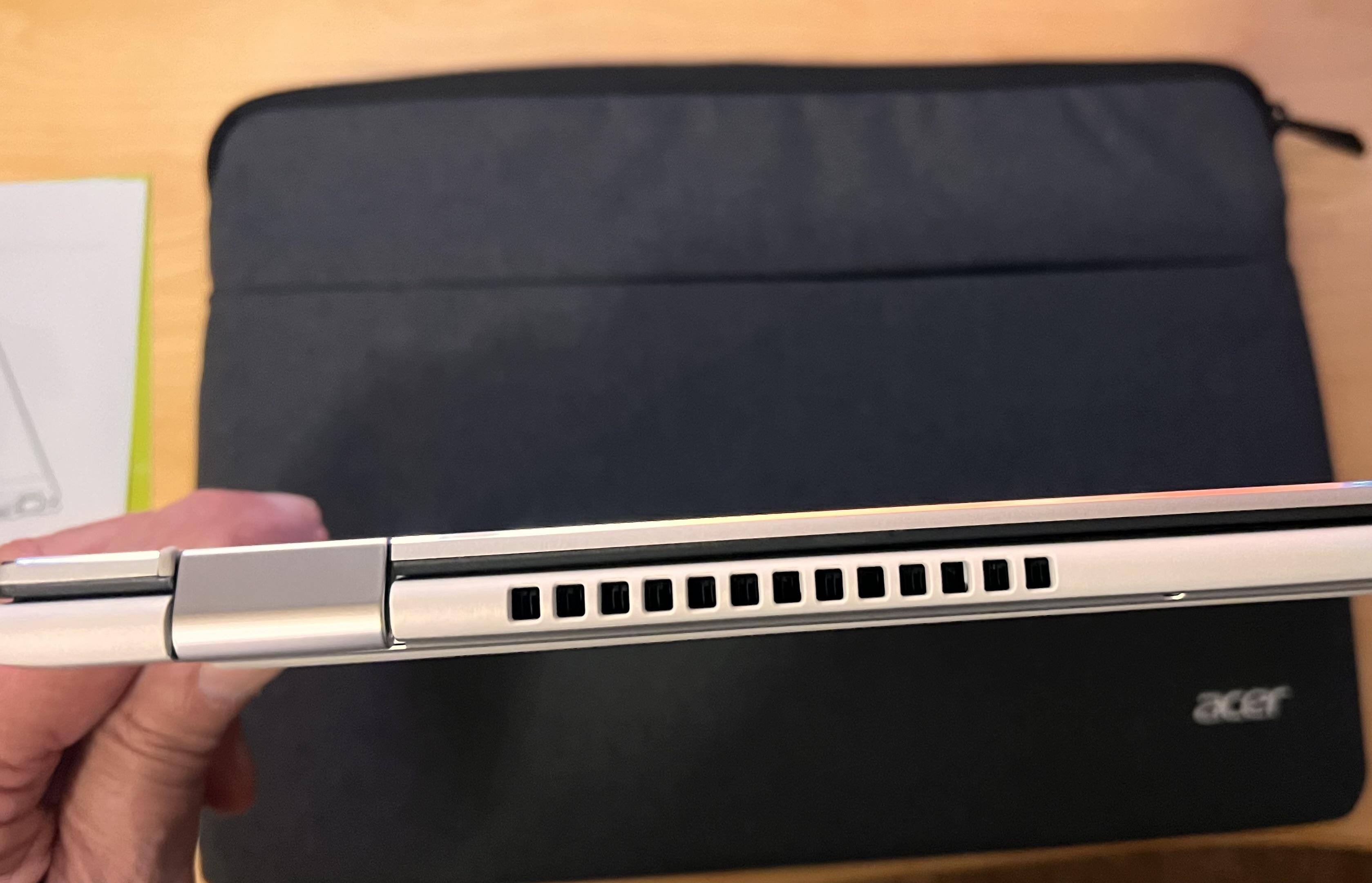 Back vent and hinges, click to load a larger version