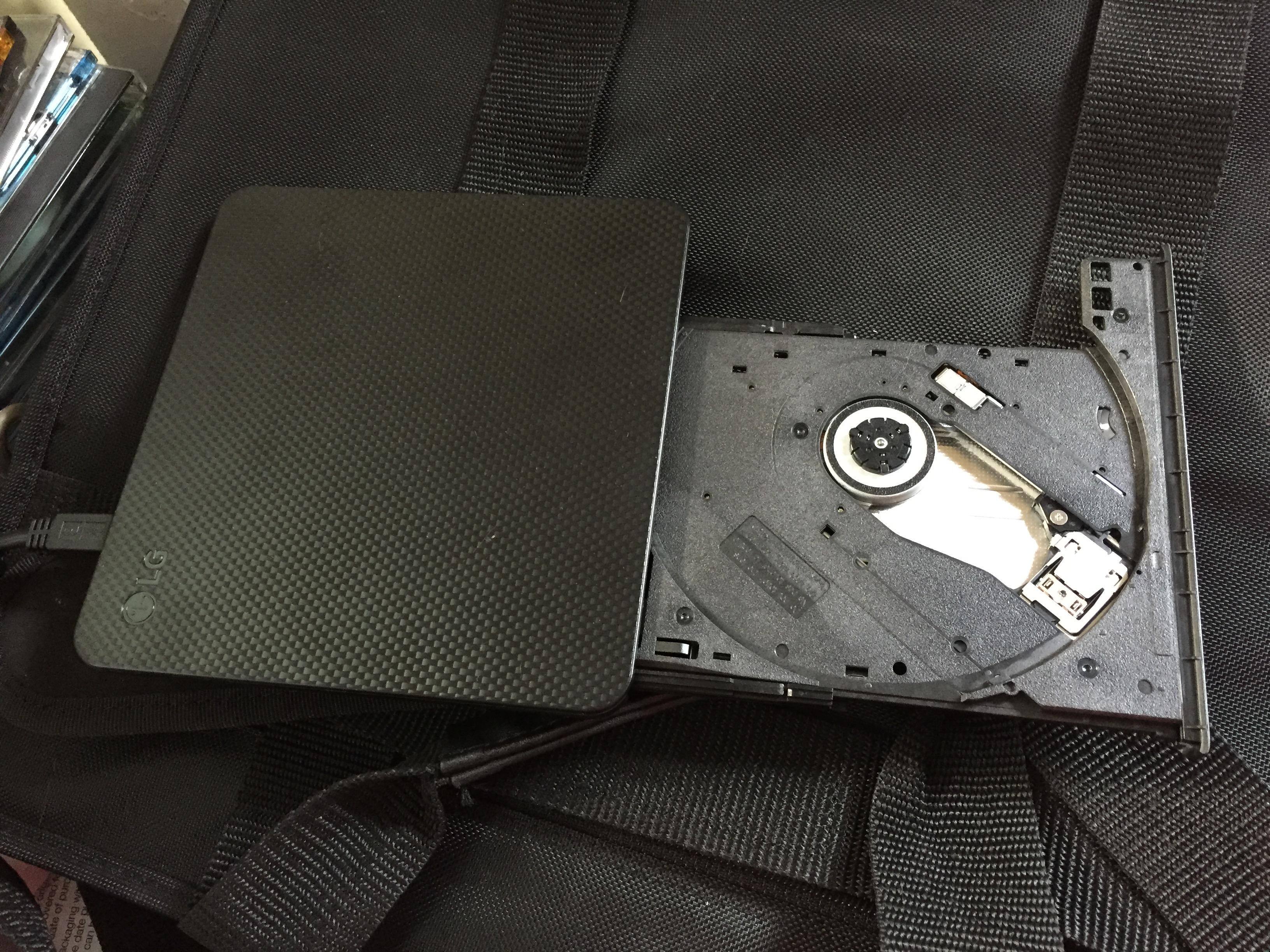 The DVD Drive when opened., click to load a larger version