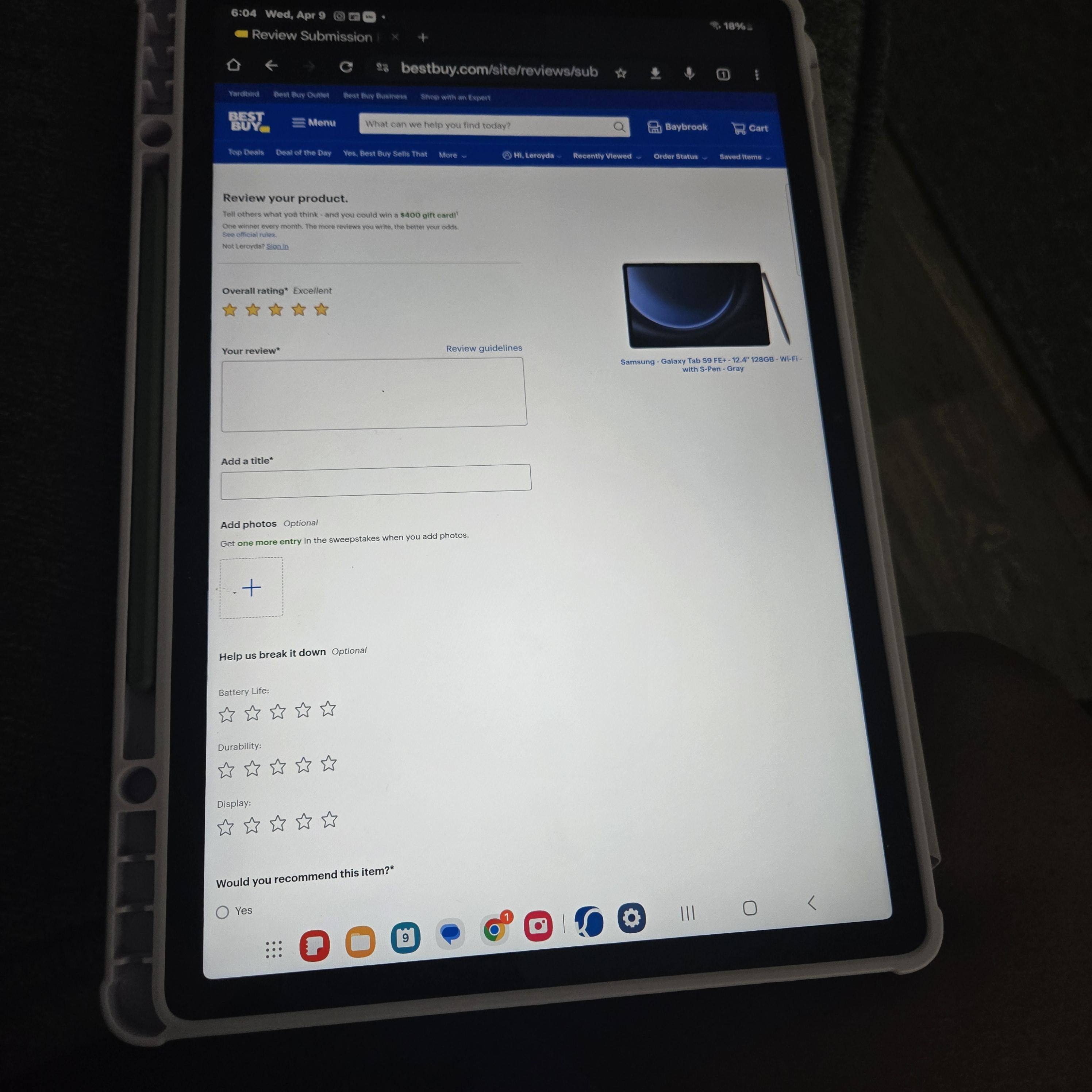 Customer provided, click to load a larger version