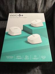 eero 6+ AX3000 Dual Band Mesh Wi Fi 6 System (2 pack) White eero 6+ AX3000 Dual Band Mesh Wi Fi 6 System (2 pack) White
