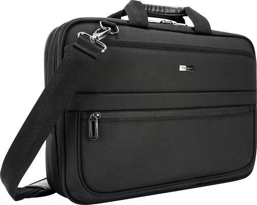 Targus - Business Commuter Topload Laptop Briefcase - Black, click to load a larger version