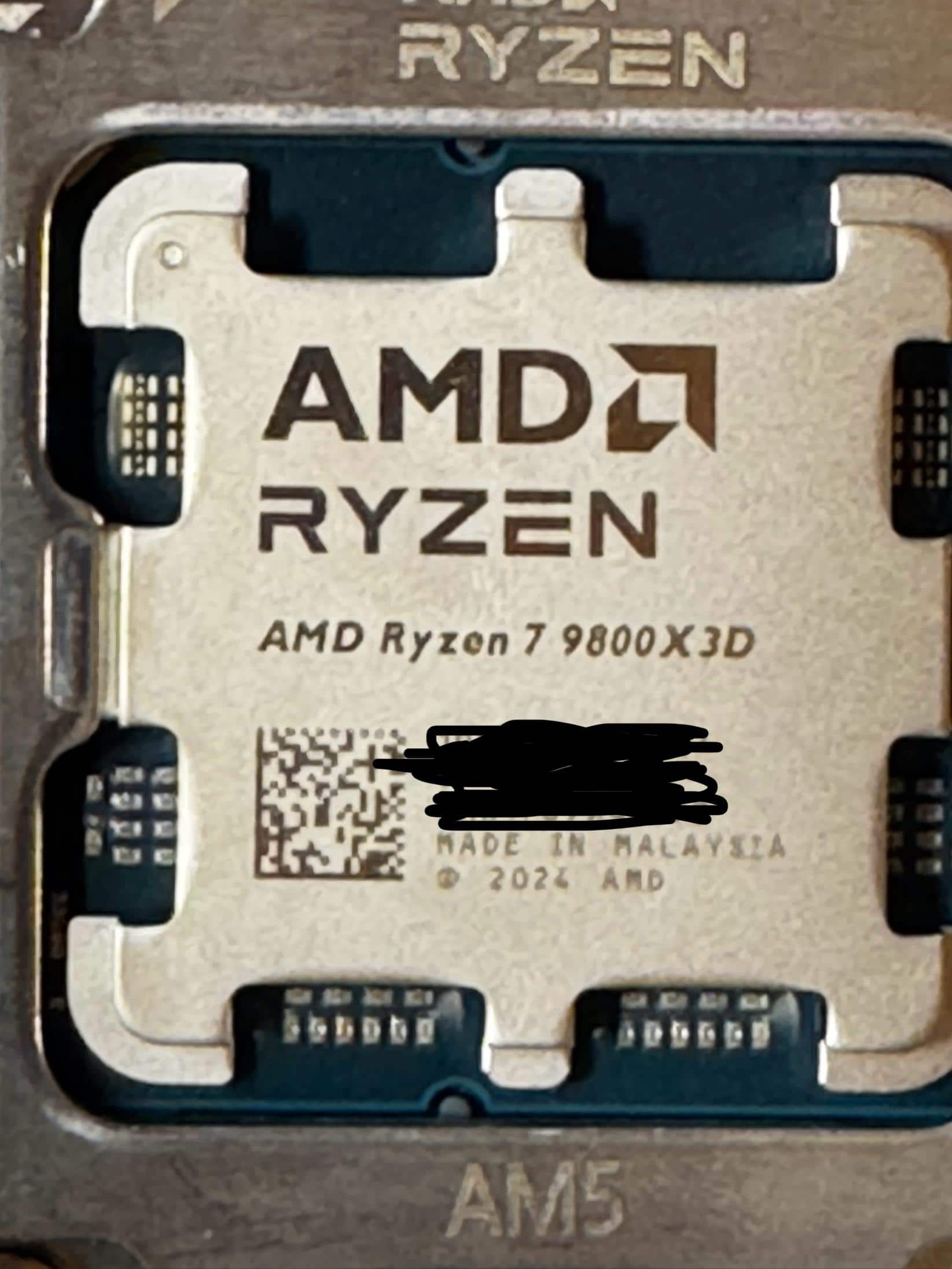 AMD Ryzen 7 9800X3D 8 Core 16 Thread 4.7 GHz (5.2 GHz Max AMD Ryzen 7 9800X3D 8 Core 16 Thread 4.7 GHz (5.2 GHz Max