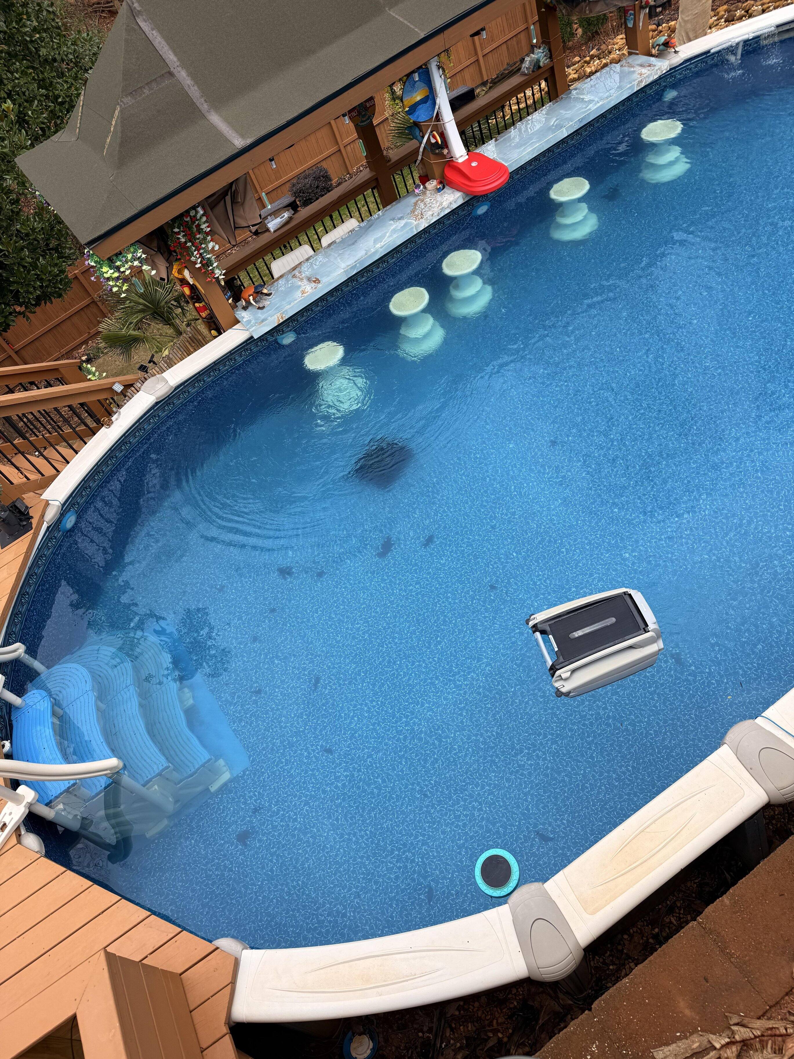 Pool bar stools leaked a lot of sand, click to load a larger version