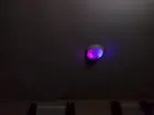My overhead light fixture with 2 of the Lifx bulbs in it set to a movie/tv scene, click to load a larger version