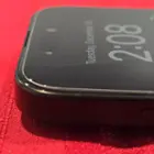 Side view of screen protector installed, without a phone case, to get a sense of its thickness, click to load a larger version