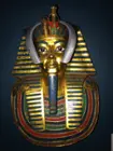 Tutankhamun, aka "King Tut", proudly wearing the LG TONE!, click to load a larger version
