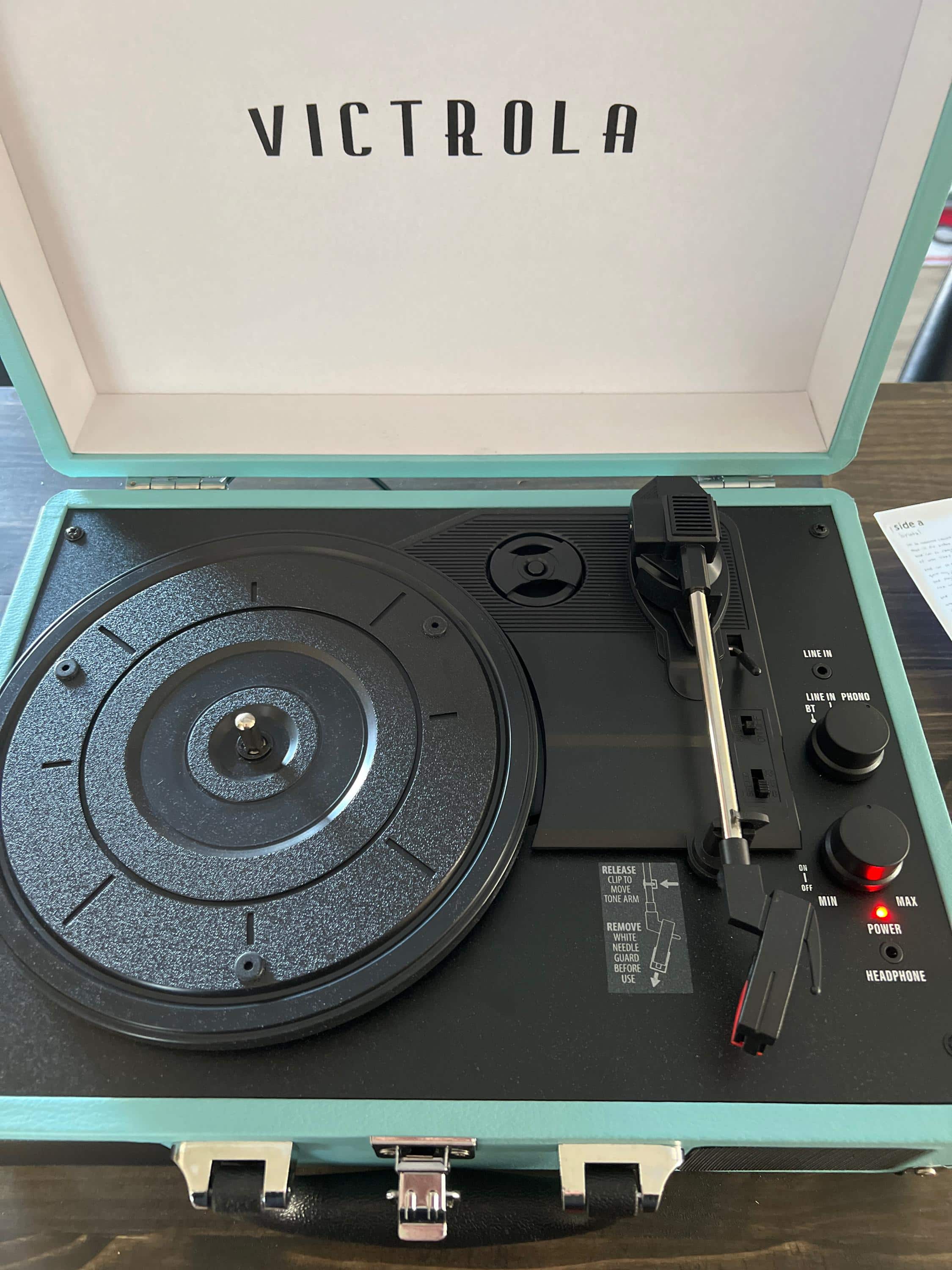 Victrola Journey+ Bluetooth Suitcase Record Player Turquoise VSC