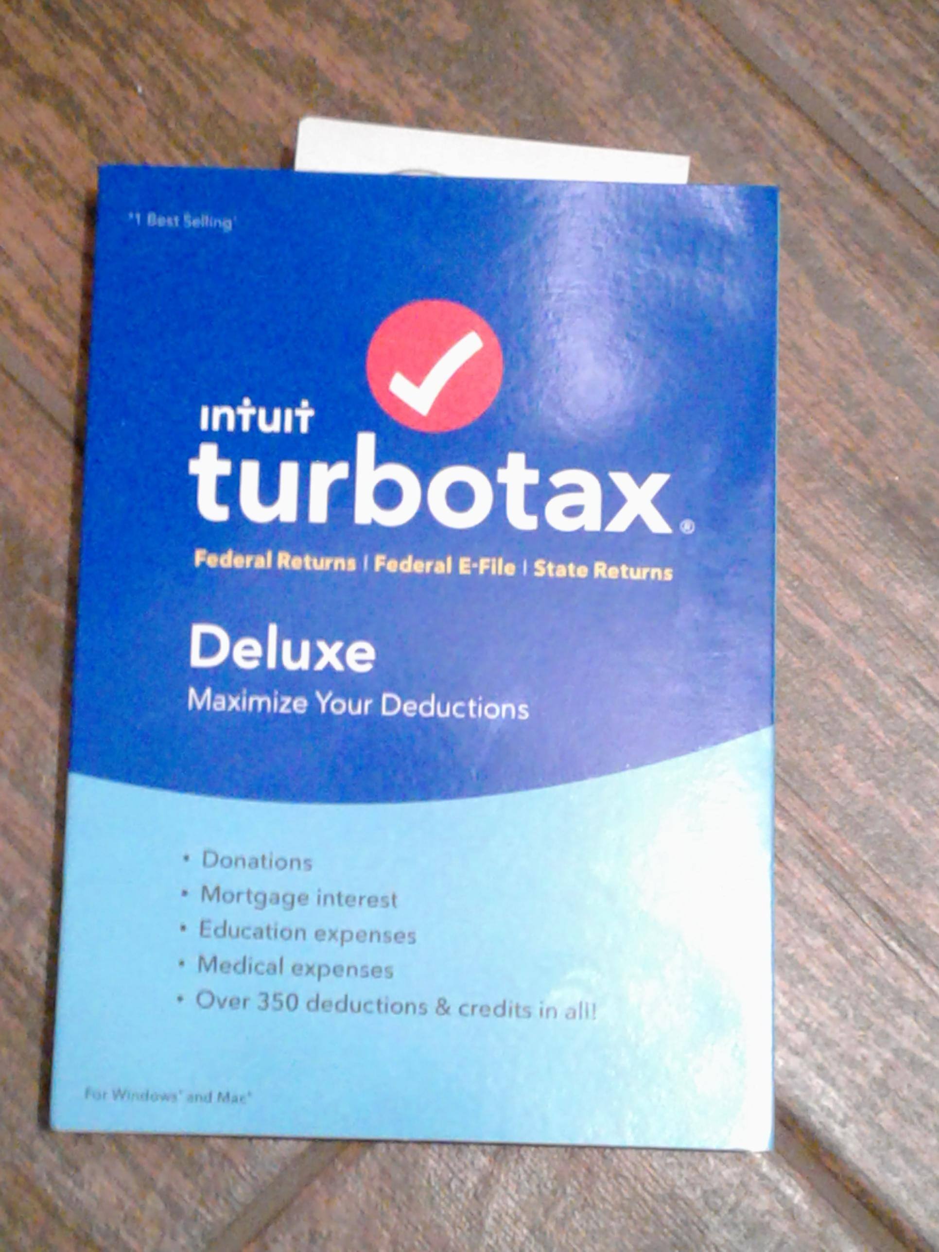 My Turbo Tax 2018, click to load a larger version