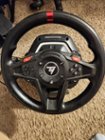 The steering wheel has a nice heft, the force feedback is great, and it's very quick and easy to set up., click to load a larger version