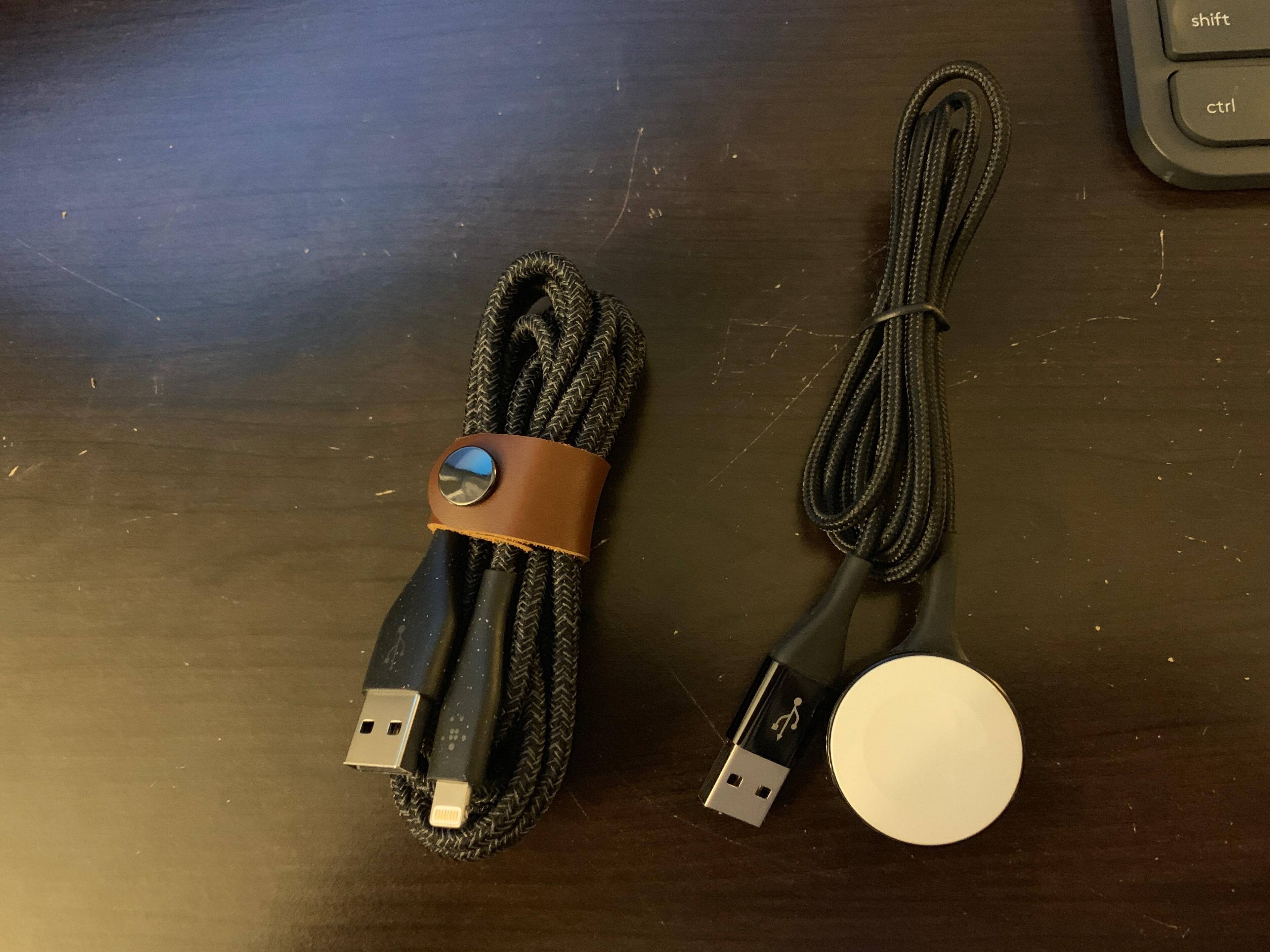 Lightning and Apple Watch Durateks, click to load a larger version