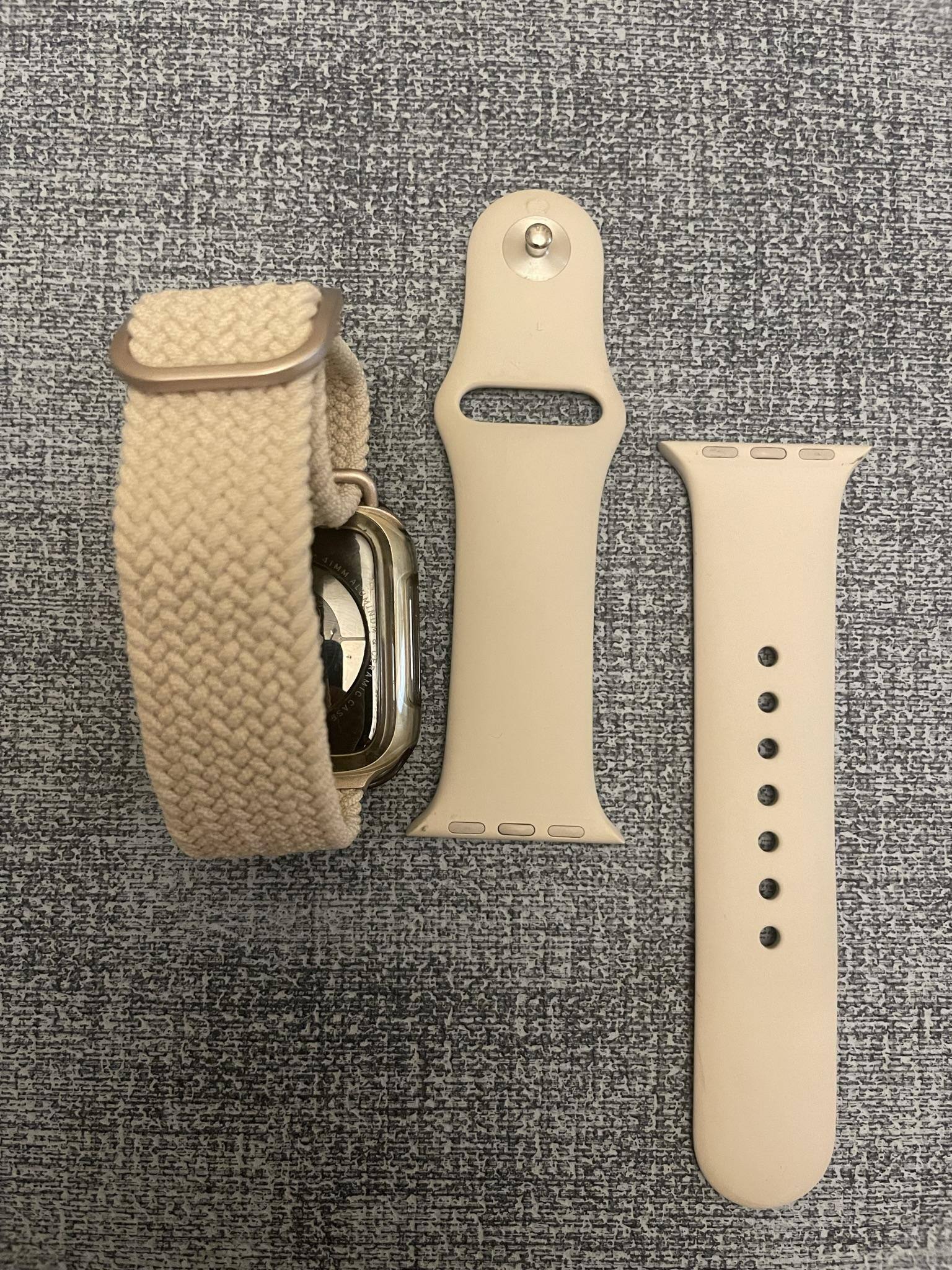 Next to the original band that came with the rose gold watch, click to load a larger version