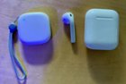 Size comparison to Apple AirPods, click to load a larger version