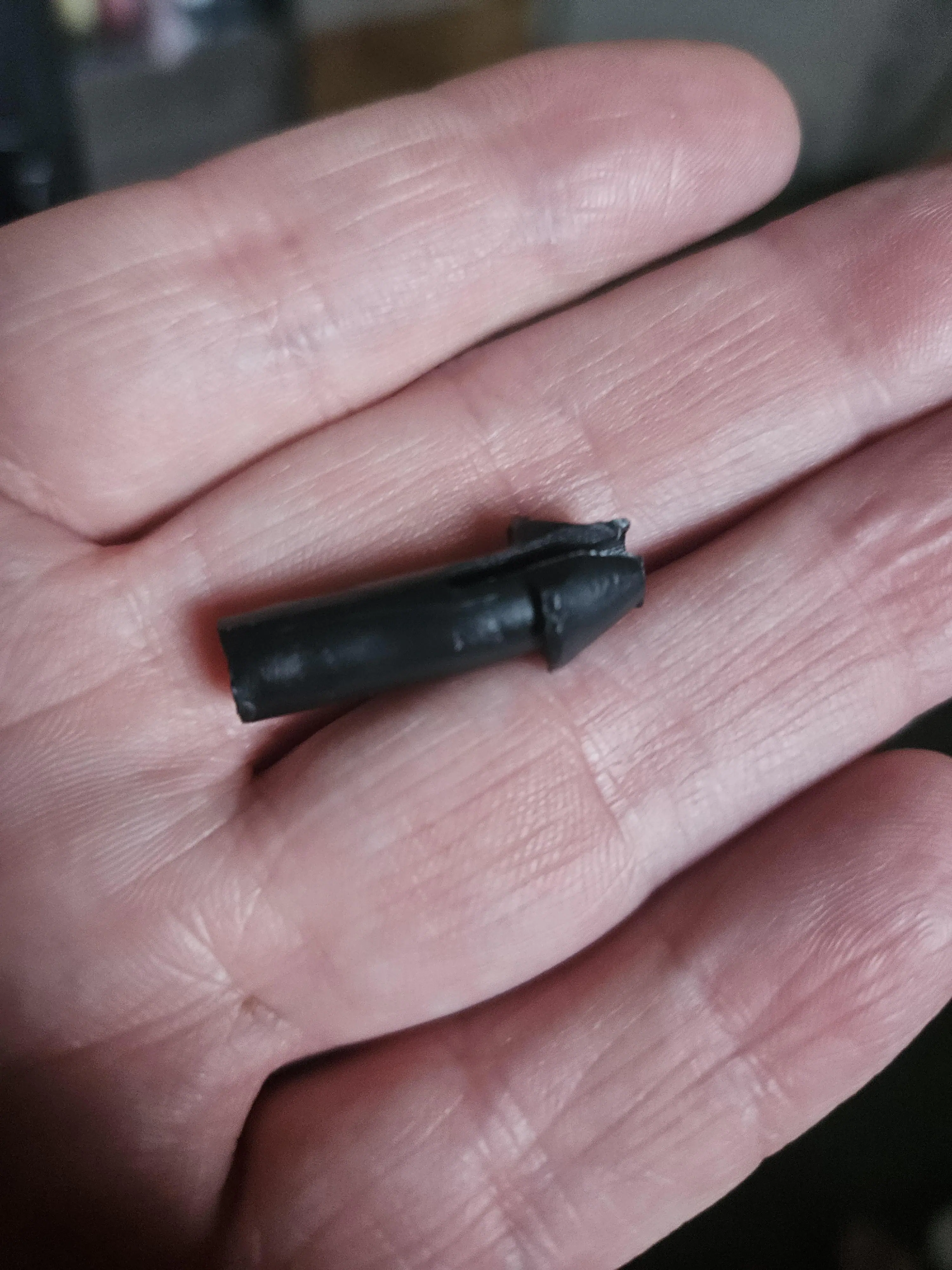 broken-out-of-the-box plastic support piece for side cover of seat hinge, click to load a larger version