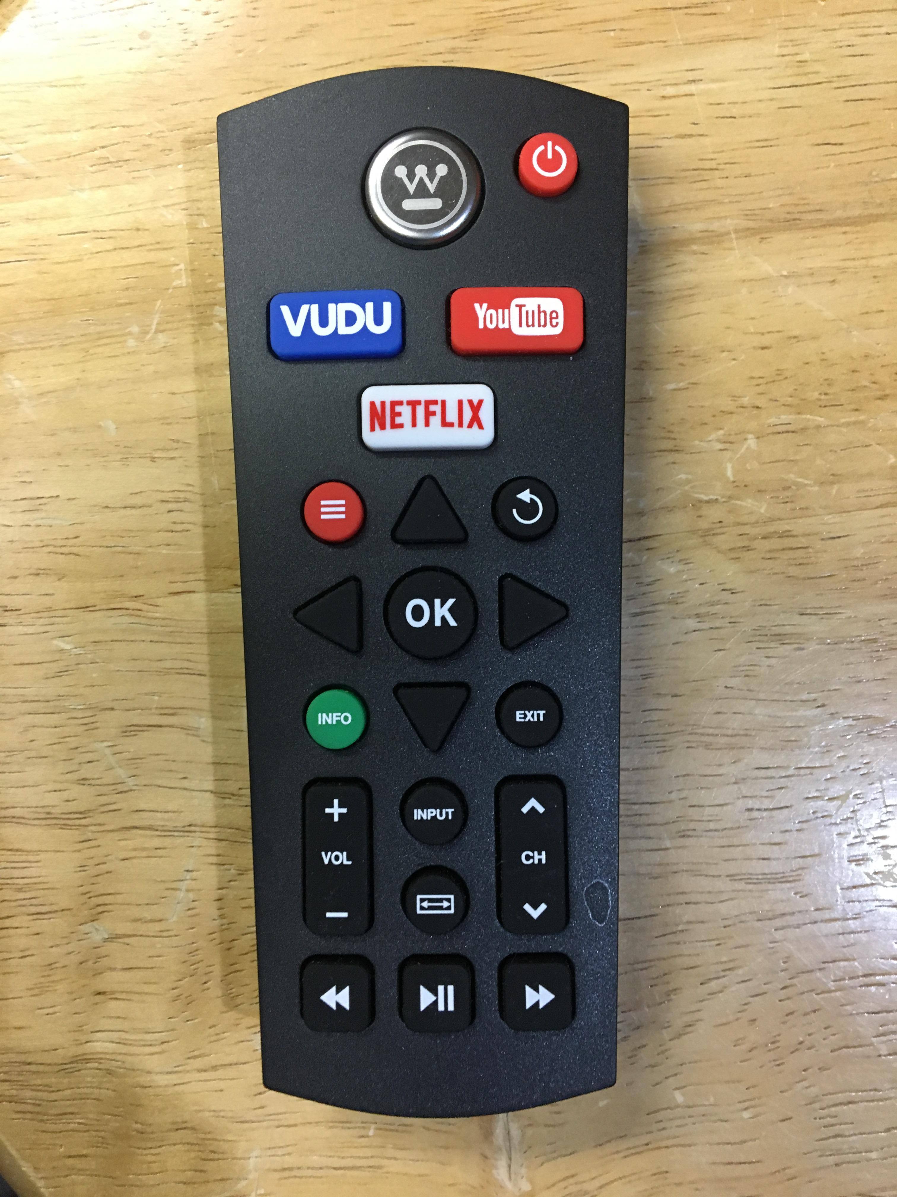 No numbers on remote, click to load a larger version