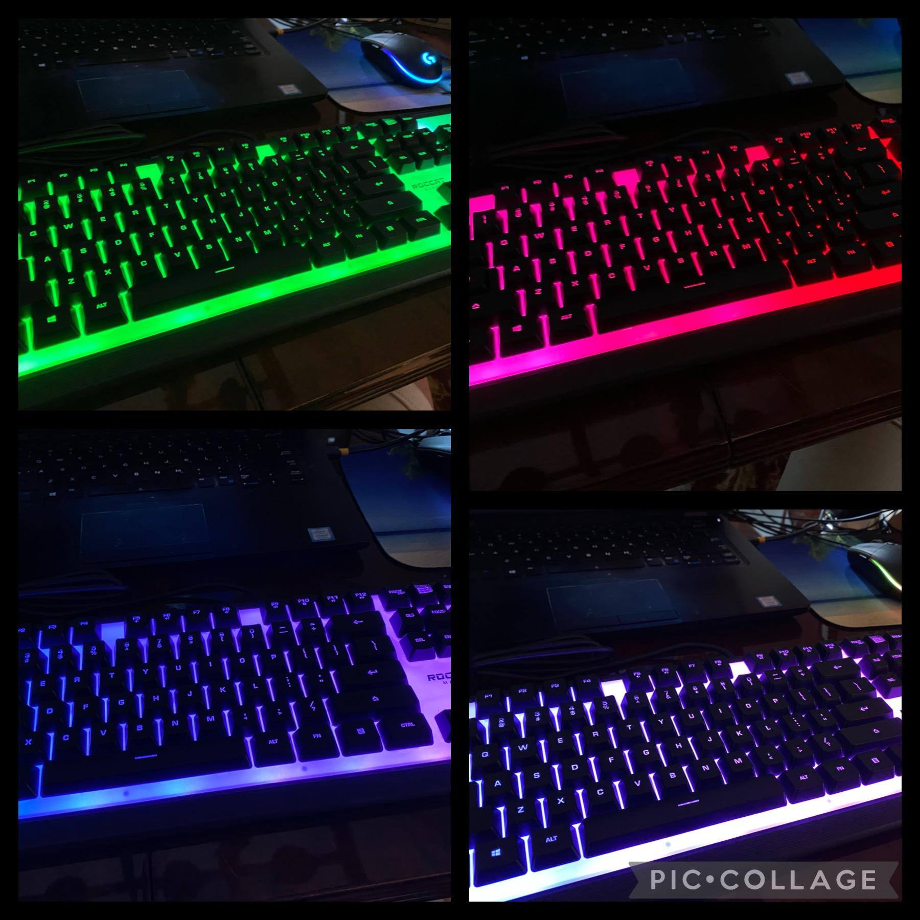 ROCCAT Magma Silent Membrane RGB Gaming Keyboard - 5-Zone AIMO Lighting, Detachable Palm Rest