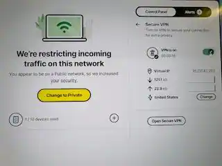 Main Protection Page, click to load a larger version