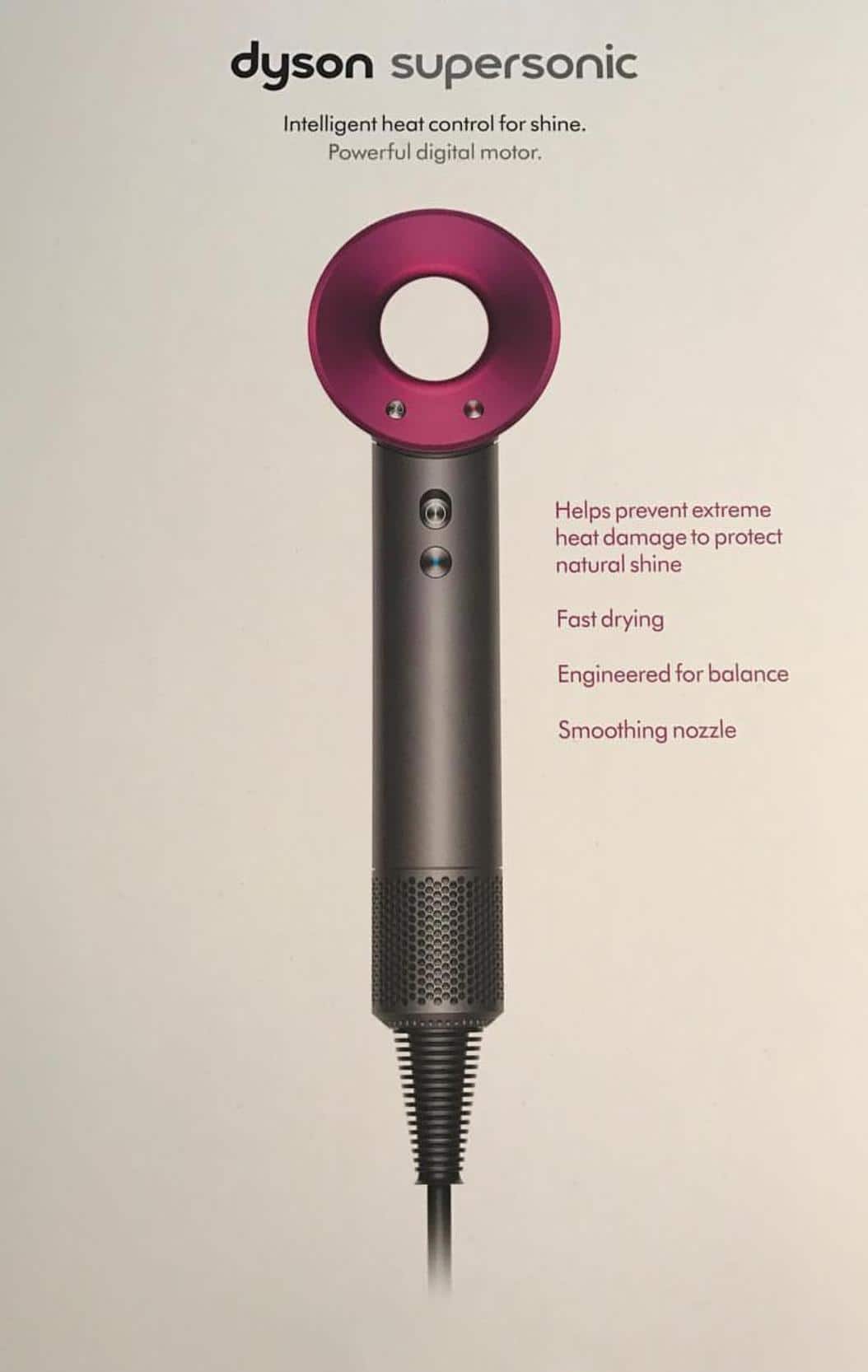 Dyson Supersonic ブラック Dyson Supersonic 1600W Hair Dryer - Black/Nickel (HD07BBN