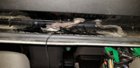 tech punch whole in the gasket to route wires, when it should have been routed though it, click to load a larger version