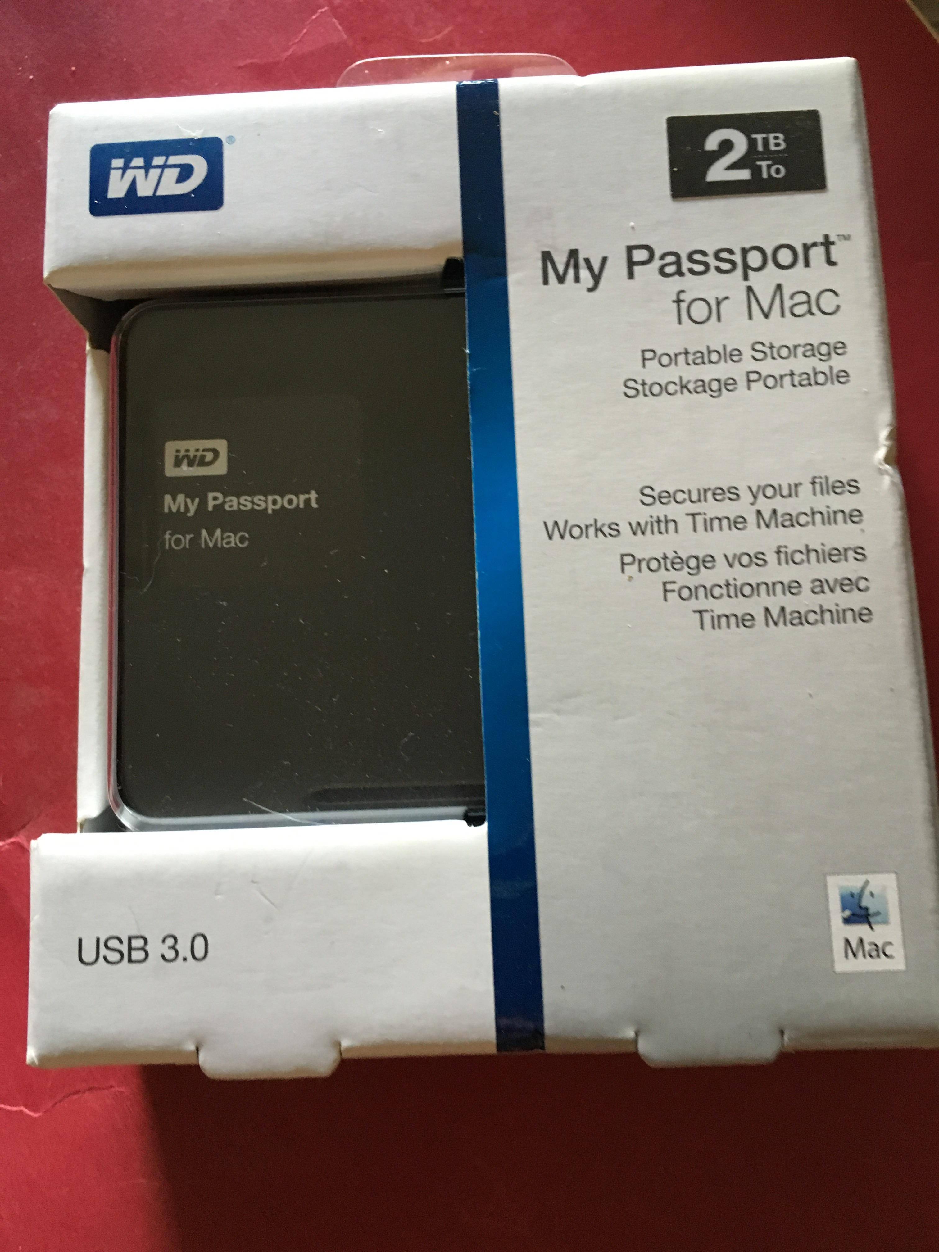 My passport for Mac 2TB, click to load a larger version
