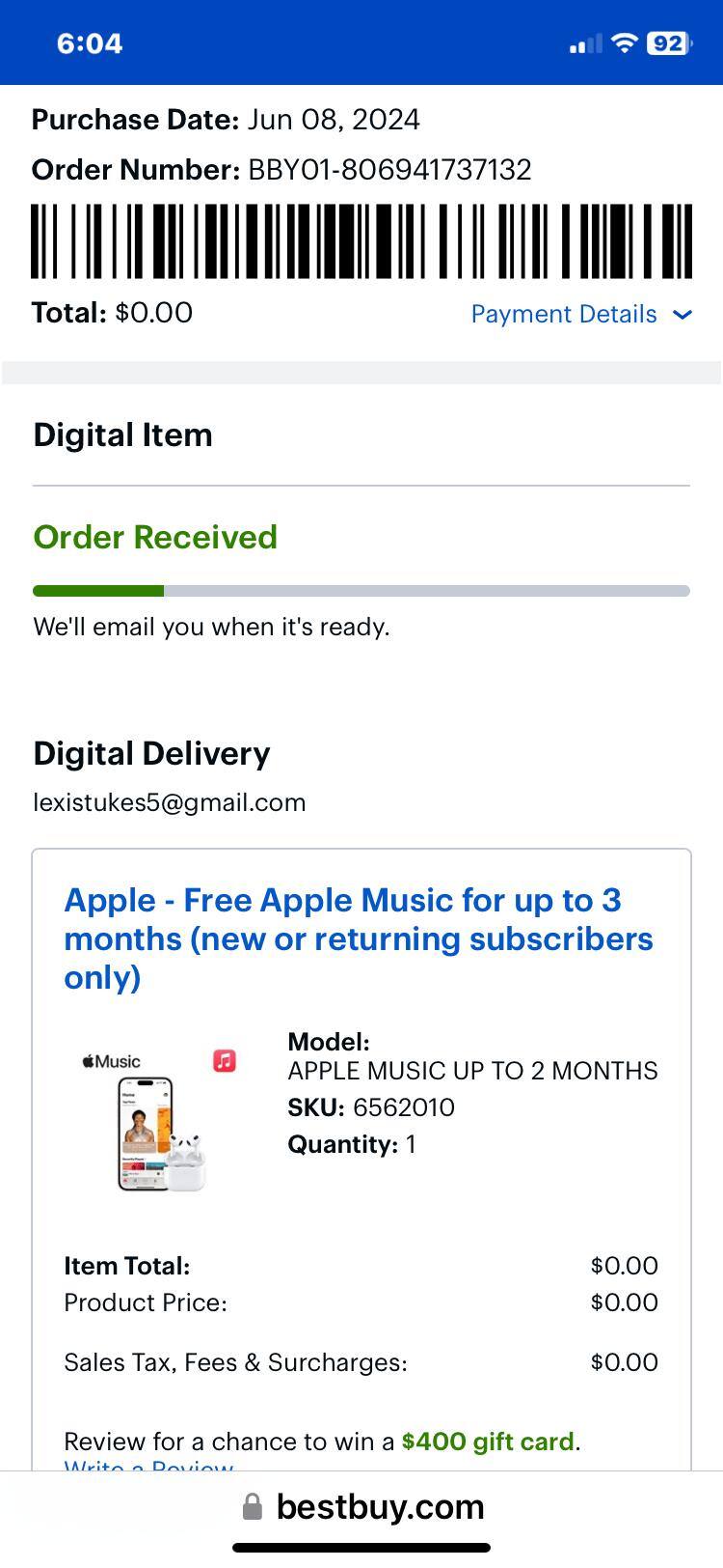 Customer provided, click to load a larger version