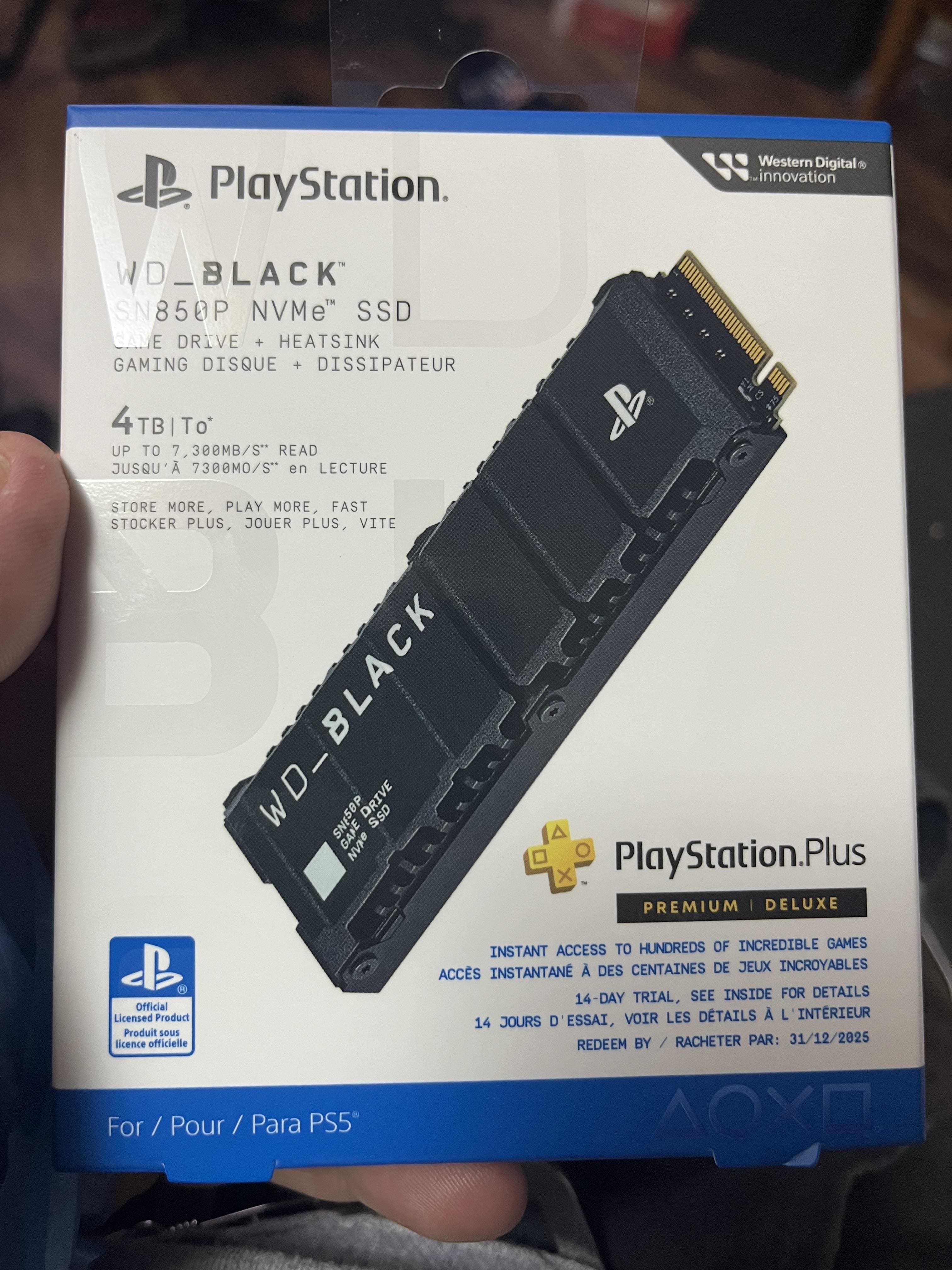 WD BLACK SN850P 4TB Internal SSD PCIe Gen 4 x4 with Heatsink for