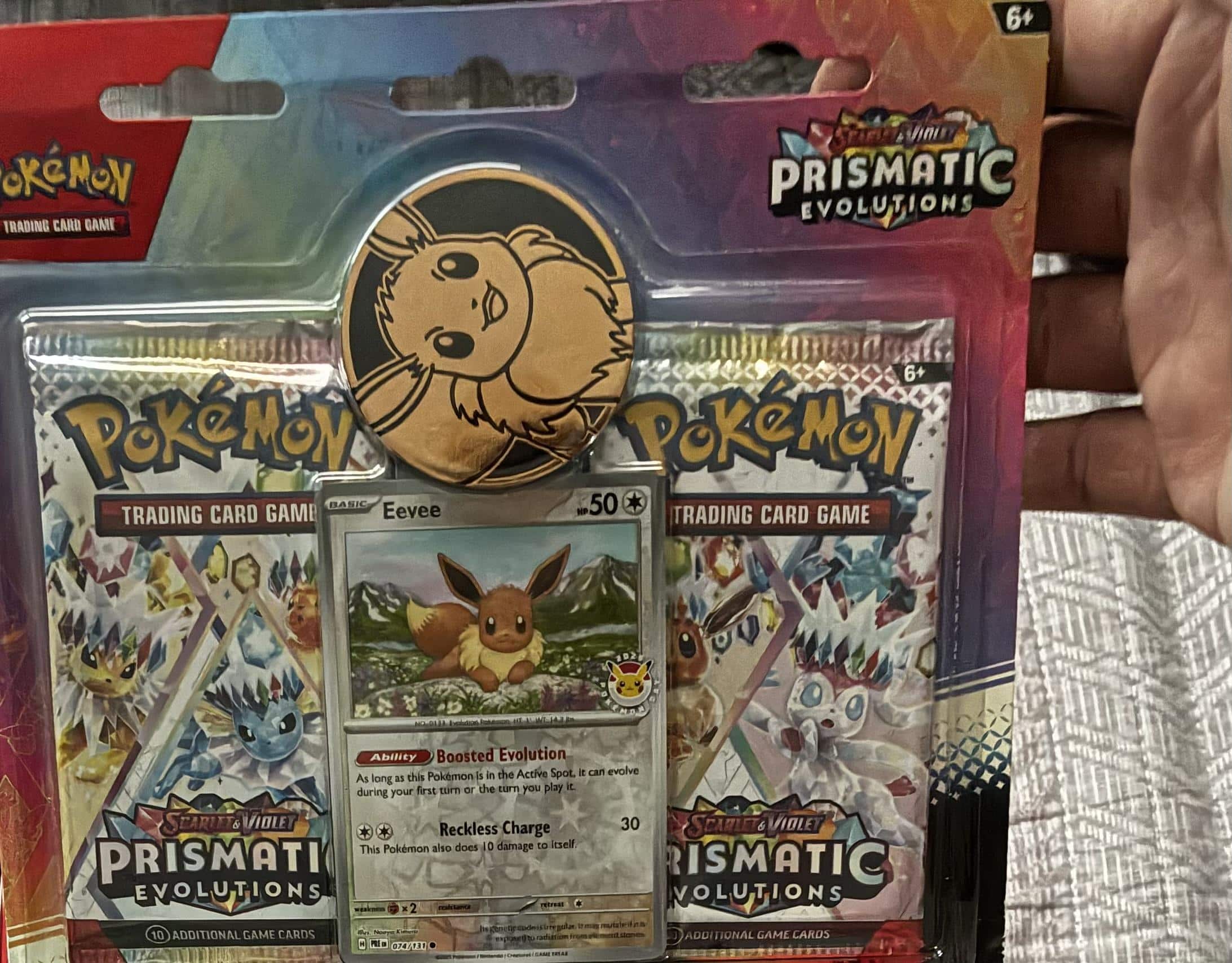 Pokmon Trading Card Game: Scarlet & Violet Prismatic Evolutions Tech  Sticker Collection Styles May Vary 10-10022-101 - Best Buy