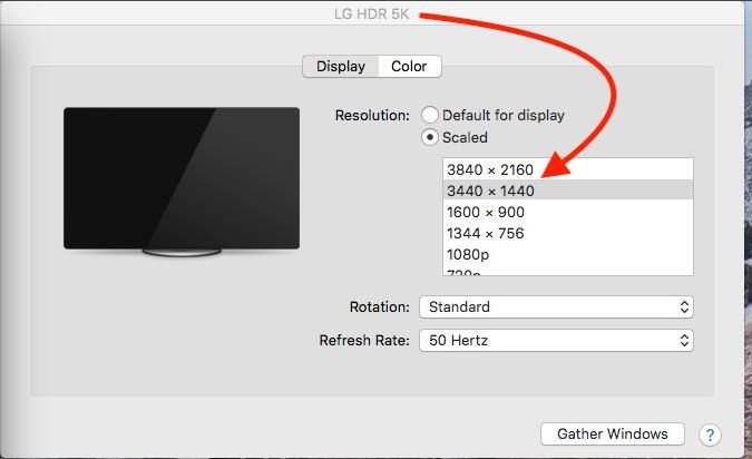 NOT 5K using HDMI cable, click to load a larger version