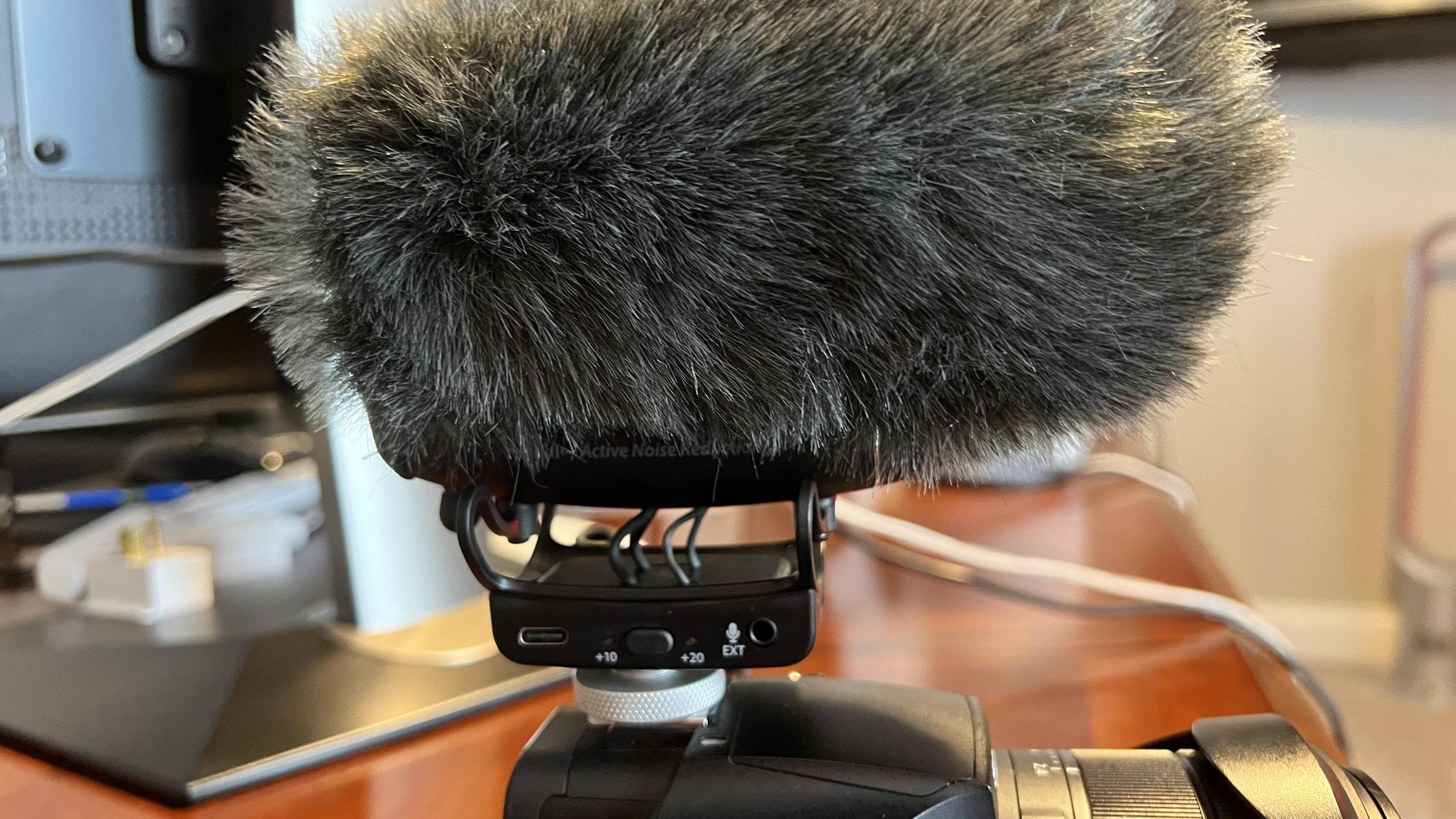 An external microphone may be plugged into the 3.5MM jack marked EXT., click to load a larger version