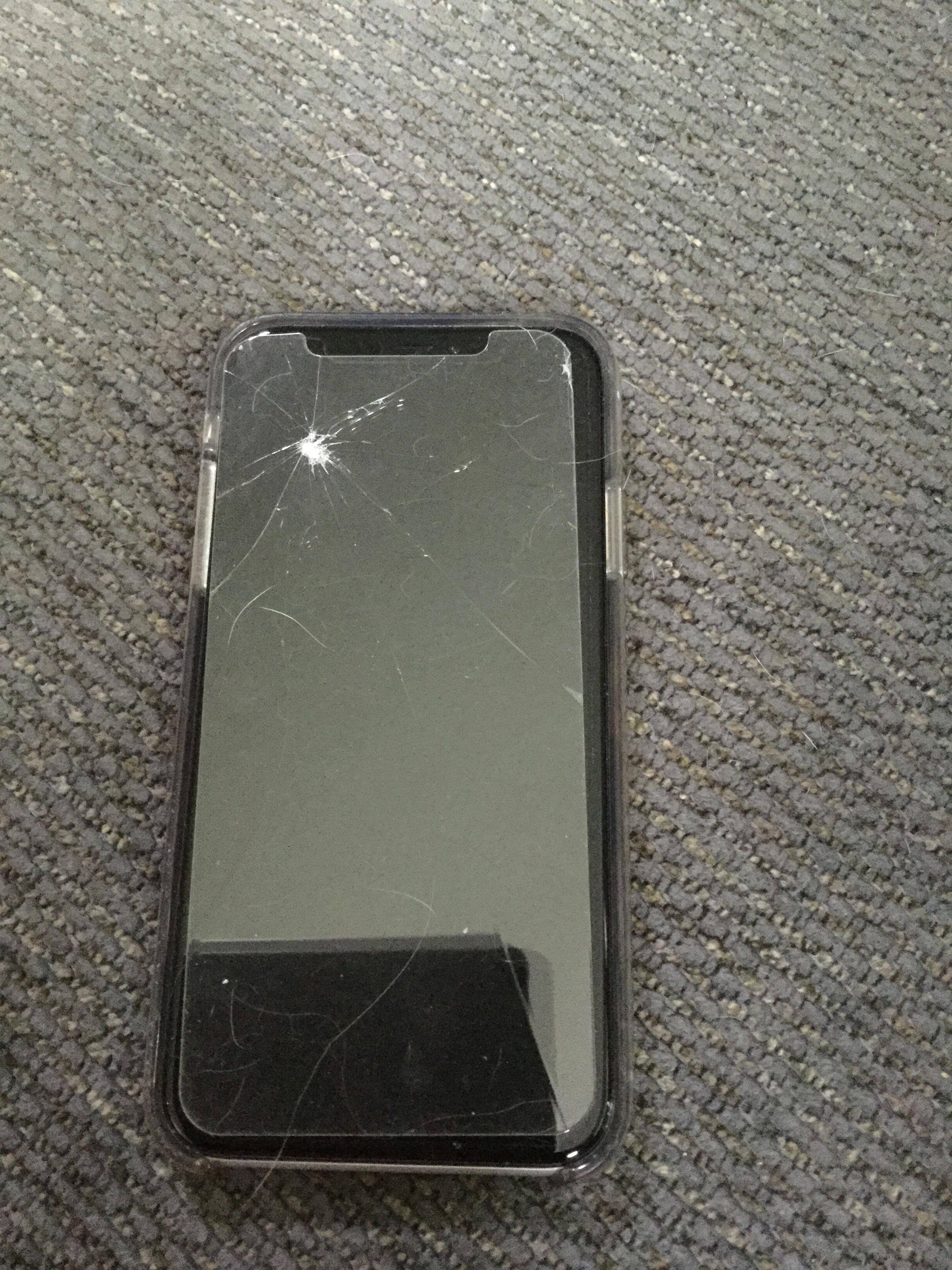 Screen after fall, click to load a larger version