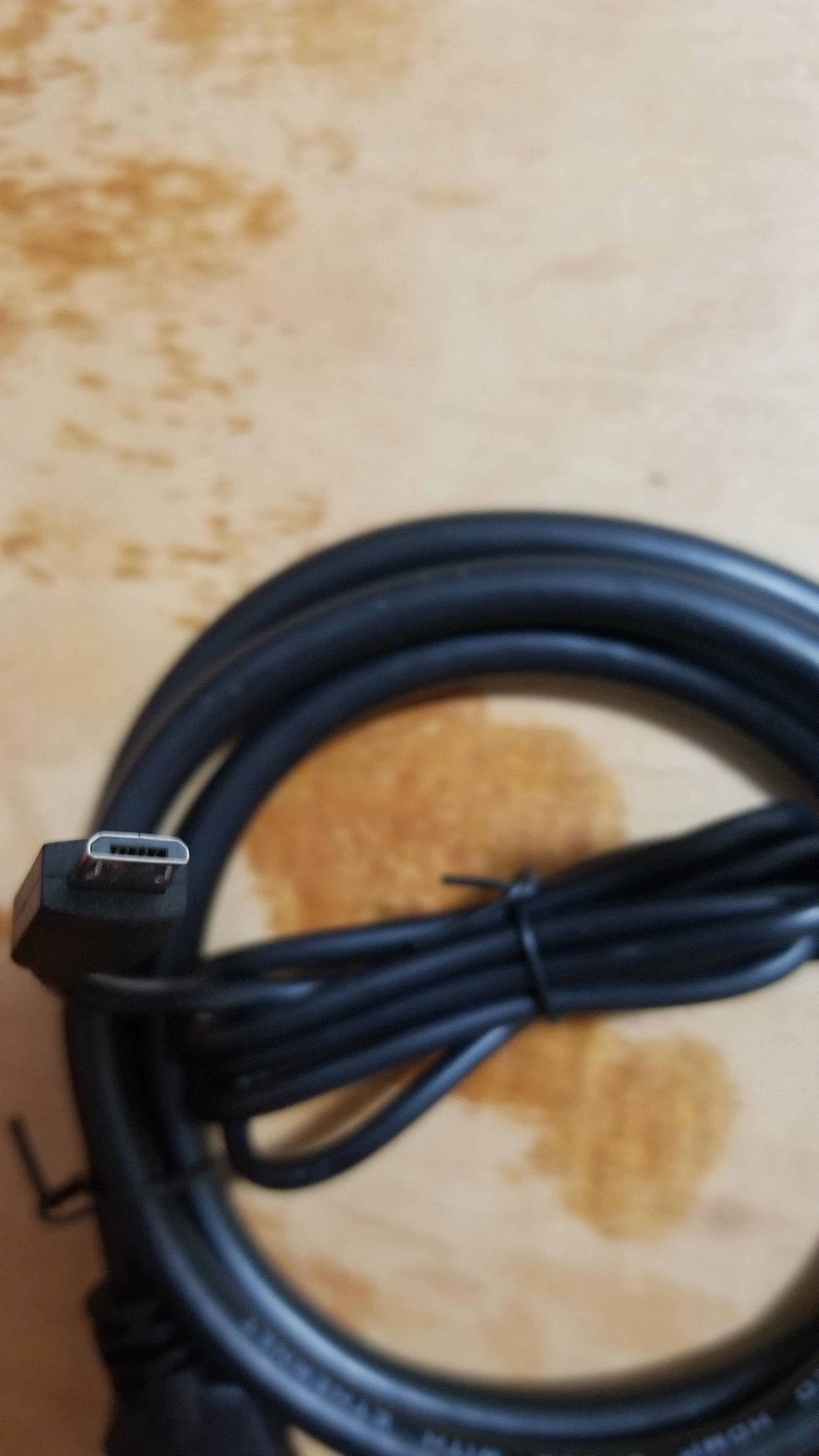 USB micro cable, click to load a larger version